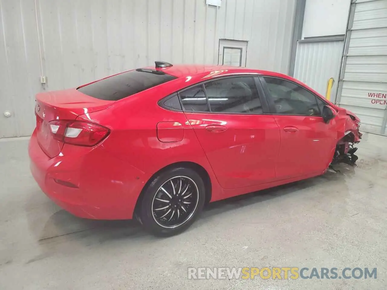 3 Photograph of a damaged car 1G1BC5SM5K7114236 CHEVROLET CRUZE 2019