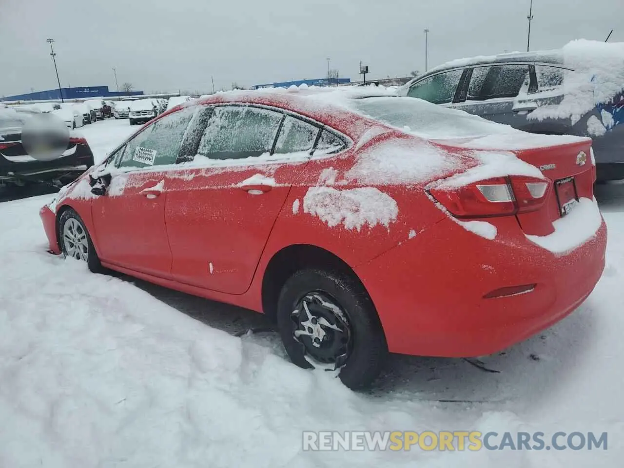 2 Photograph of a damaged car 1G1BC5SM5K7123390 CHEVROLET CRUZE 2019
