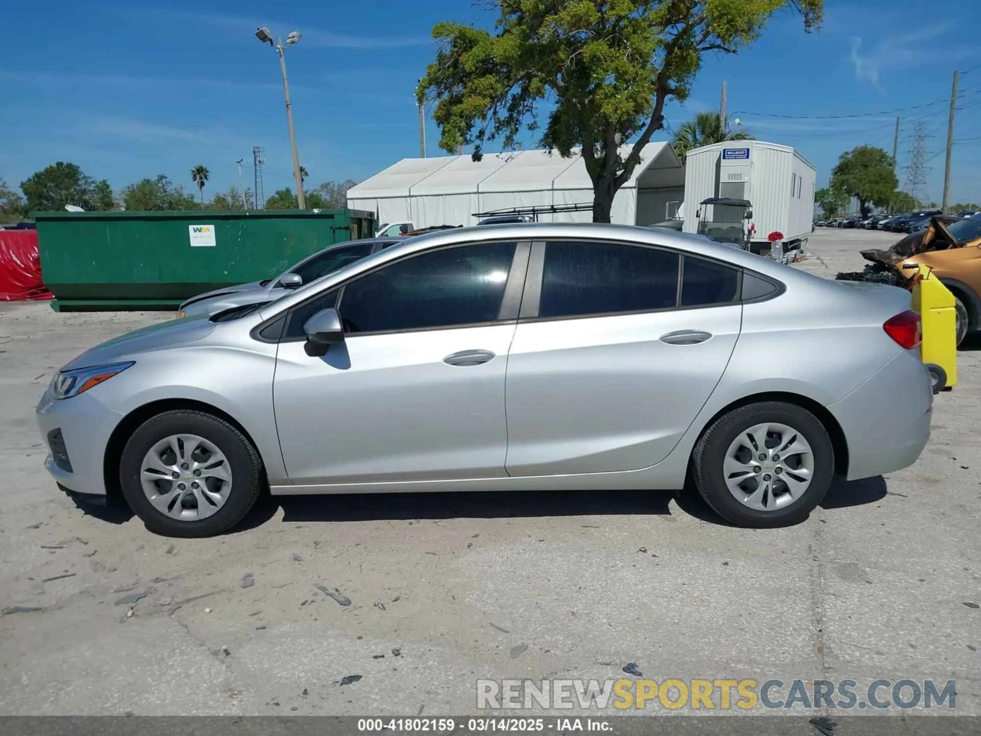 14 Photograph of a damaged car 1G1BC5SM5K7149892 CHEVROLET CRUZE 2019