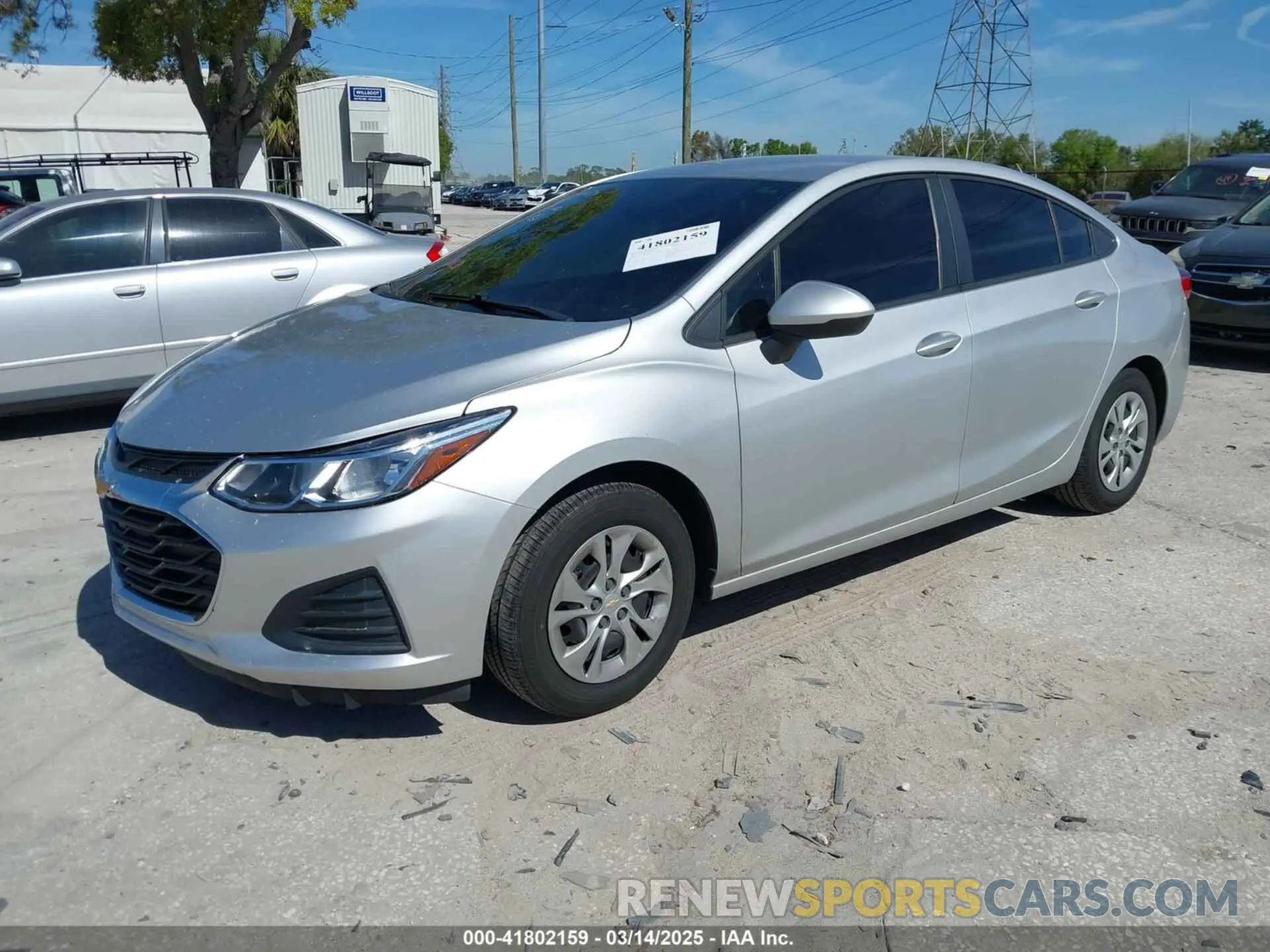 2 Photograph of a damaged car 1G1BC5SM5K7149892 CHEVROLET CRUZE 2019