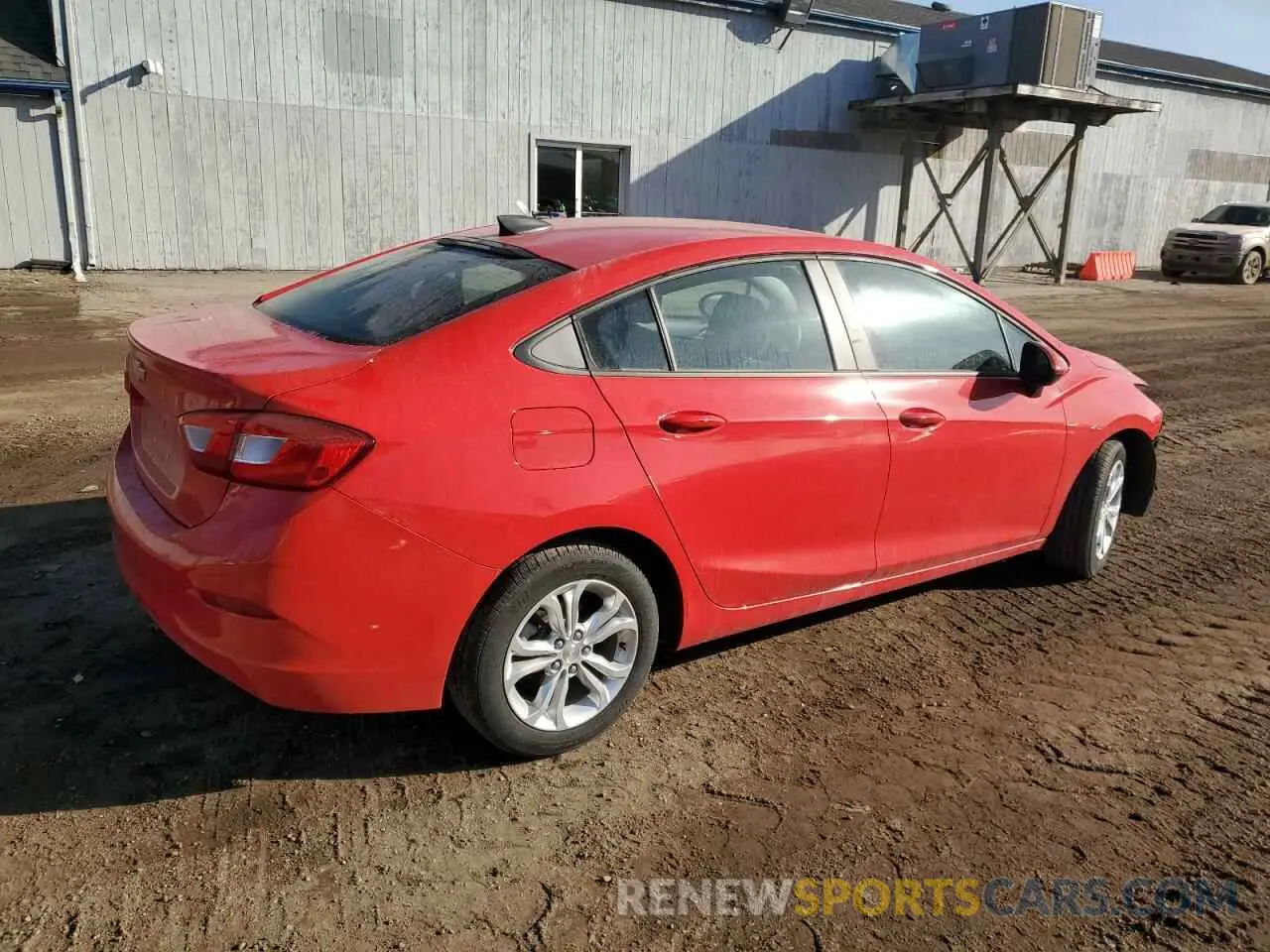 3 Photograph of a damaged car 1G1BC5SM6K7107733 CHEVROLET CRUZE 2019