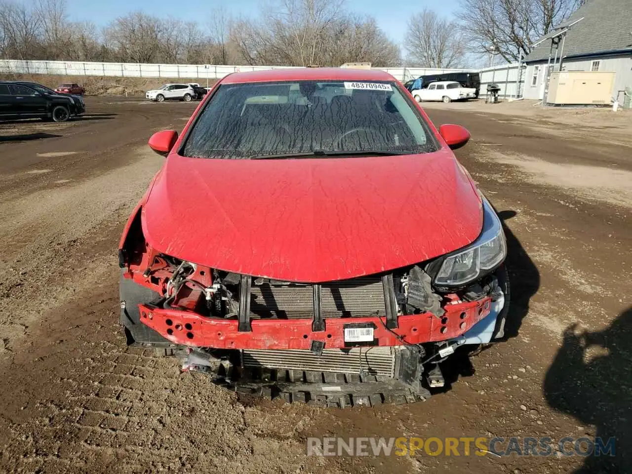 5 Photograph of a damaged car 1G1BC5SM6K7107733 CHEVROLET CRUZE 2019