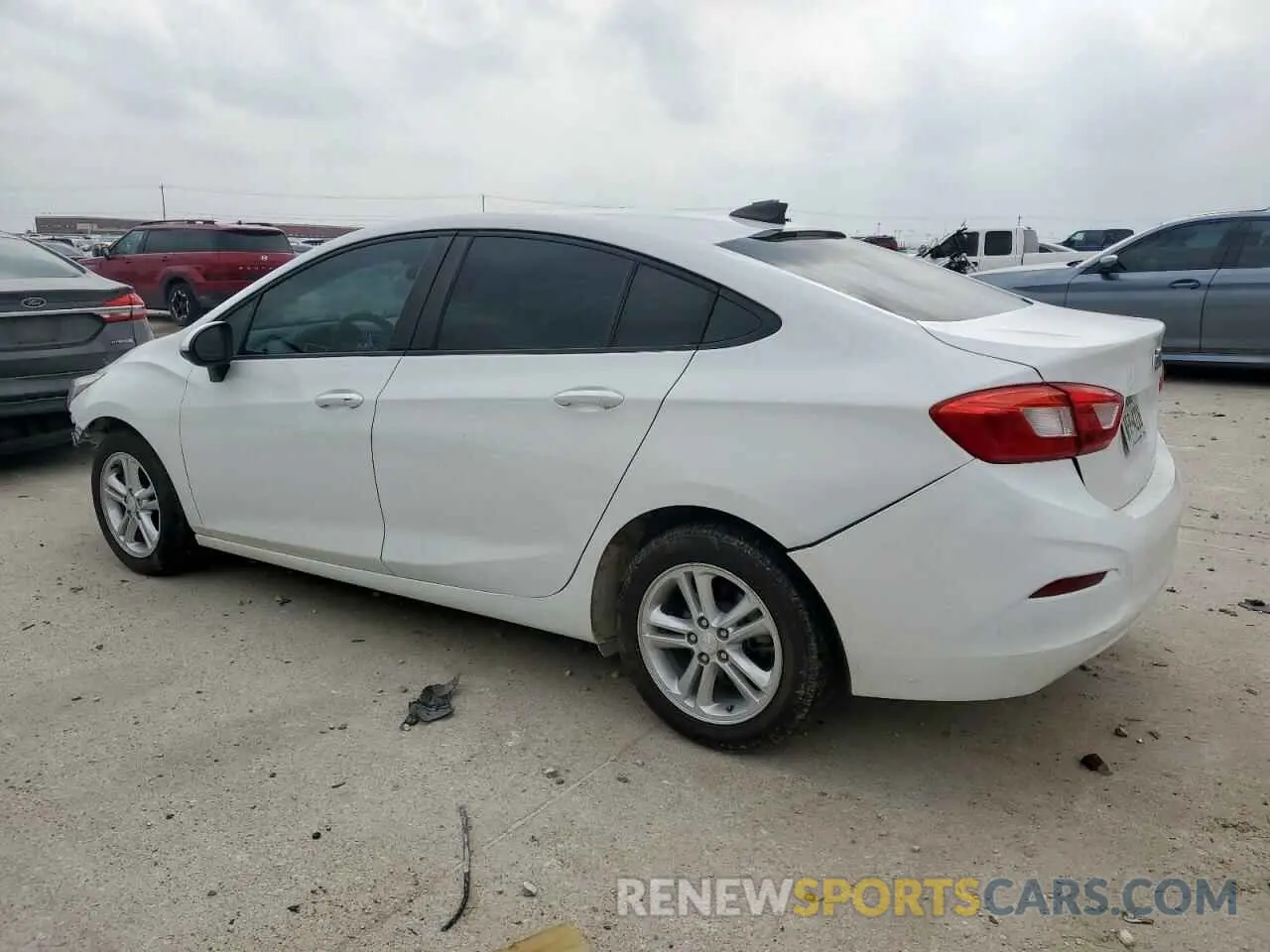 2 Photograph of a damaged car 1G1BC5SM6K7123320 CHEVROLET CRUZE 2019