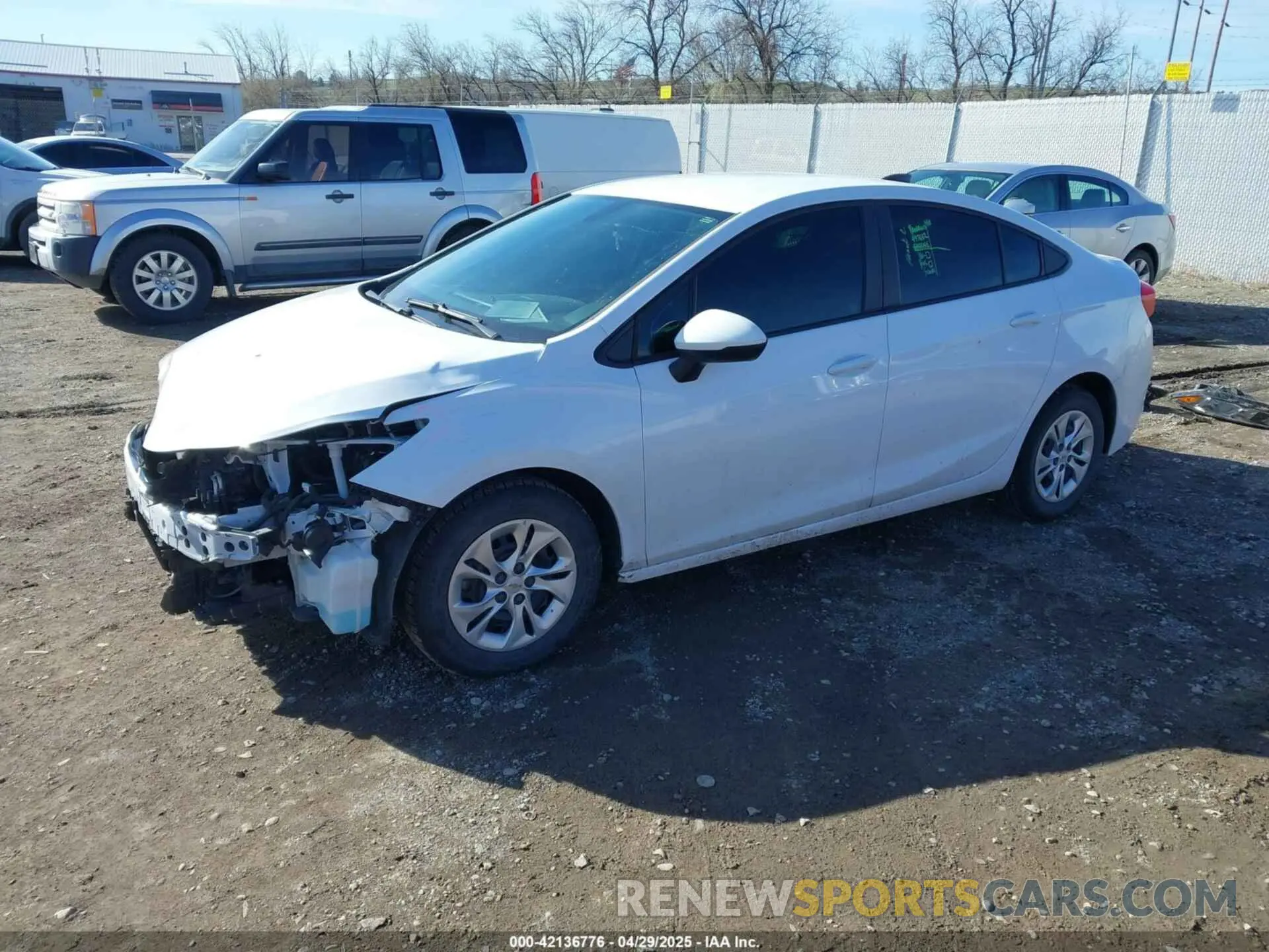 2 Photograph of a damaged car 1G1BC5SM6K7140070 CHEVROLET CRUZE 2019