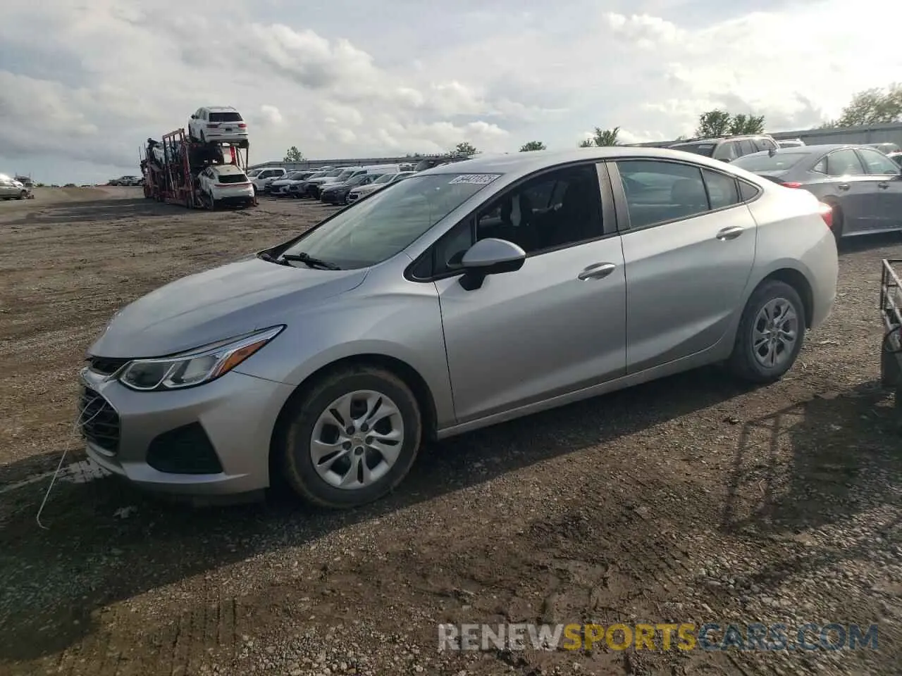 1 Photograph of a damaged car 1G1BC5SM7K7101486 CHEVROLET CRUZE 2019