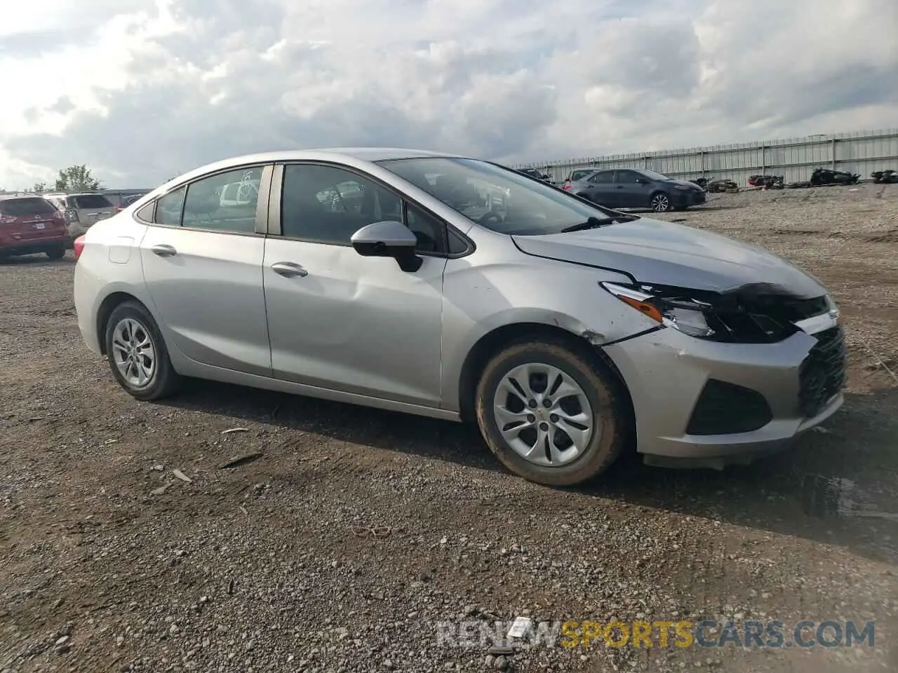 4 Photograph of a damaged car 1G1BC5SM7K7101486 CHEVROLET CRUZE 2019