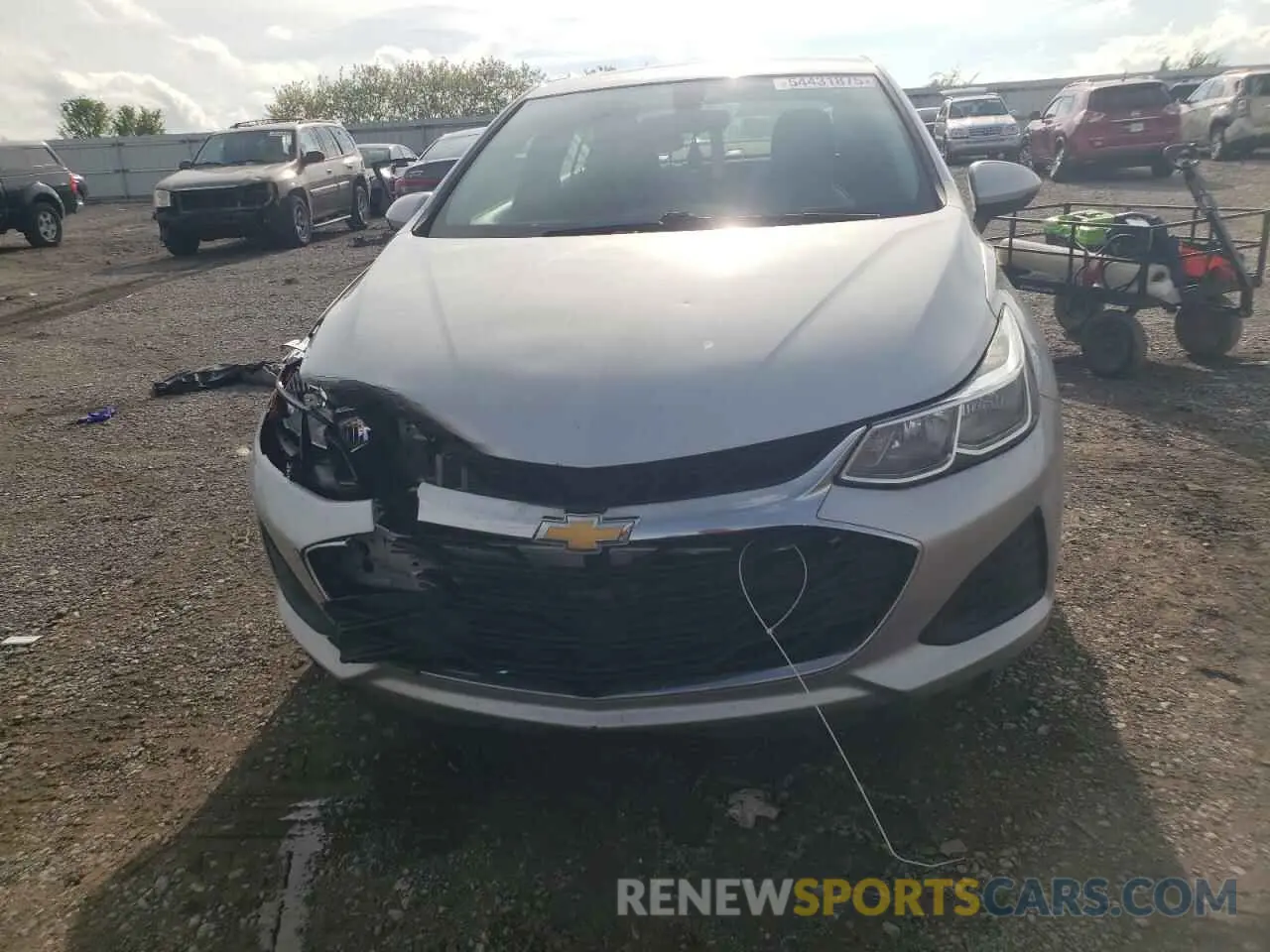5 Photograph of a damaged car 1G1BC5SM7K7101486 CHEVROLET CRUZE 2019