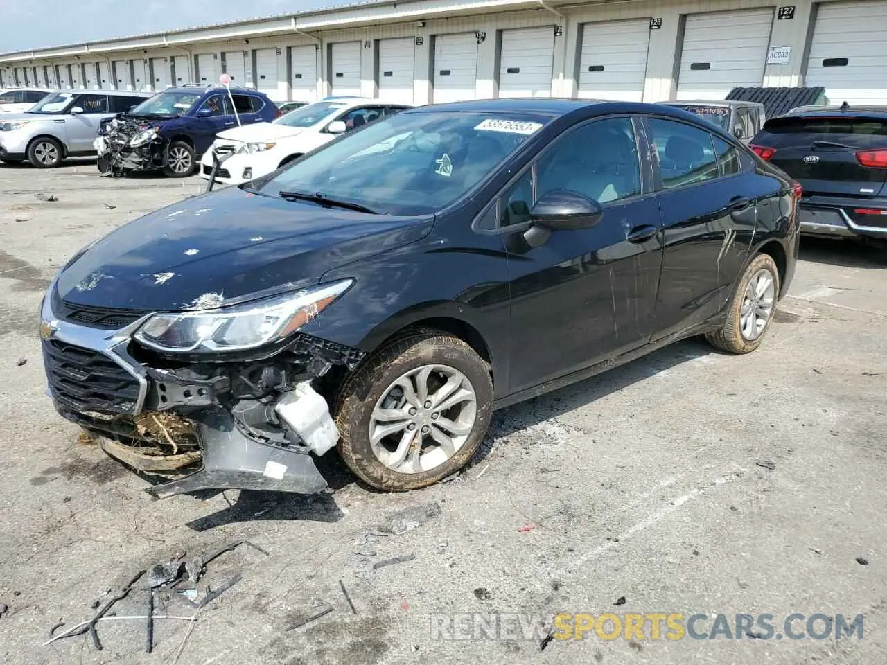 1 Photograph of a damaged car 1G1BC5SM7K7103660 CHEVROLET CRUZE 2019