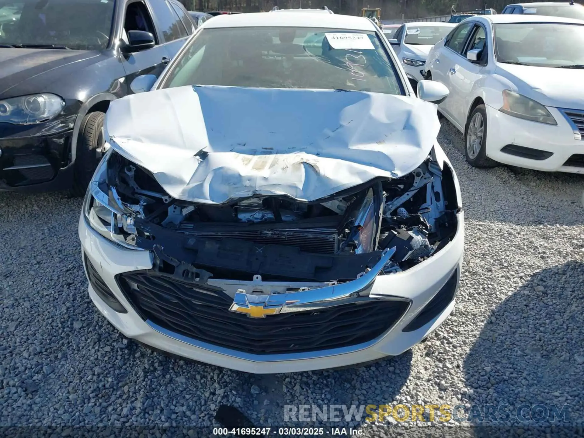 12 Photograph of a damaged car 1G1BC5SM7K7109314 CHEVROLET CRUZE 2019