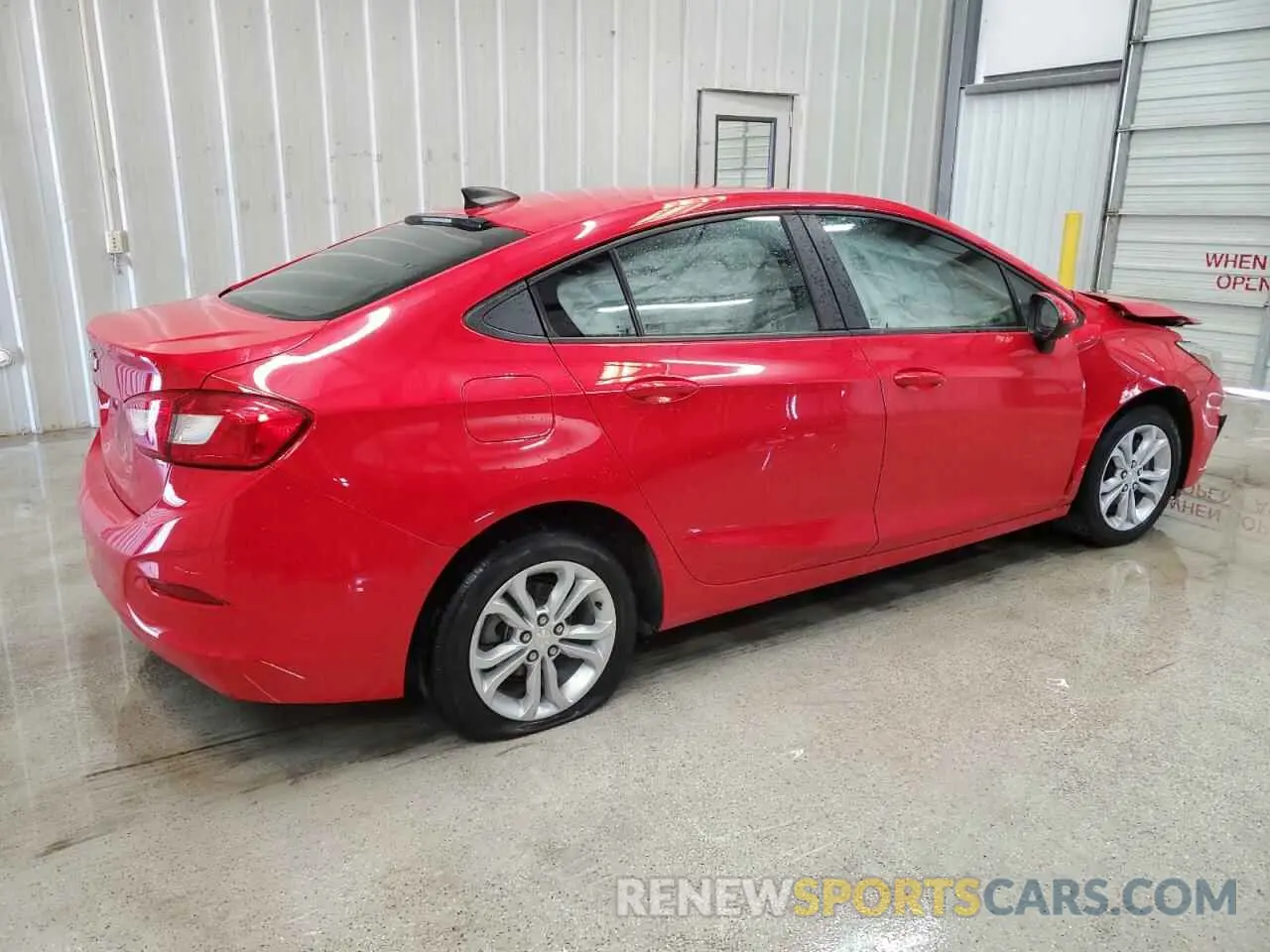 3 Photograph of a damaged car 1G1BC5SM8K7135789 CHEVROLET CRUZE 2019