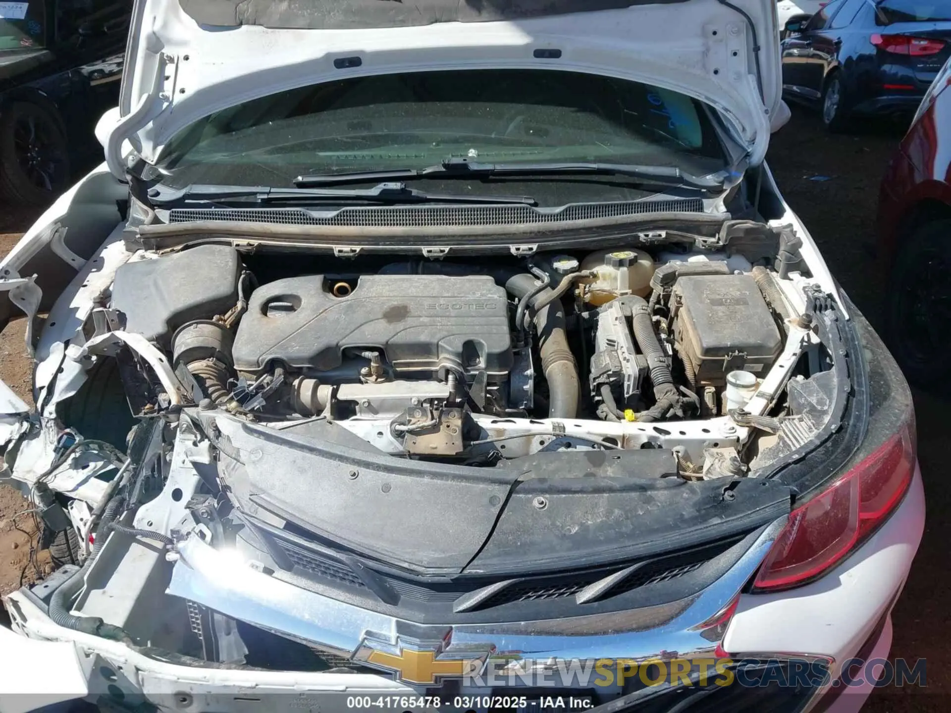 10 Photograph of a damaged car 1G1BC5SM8K7147845 CHEVROLET CRUZE 2019