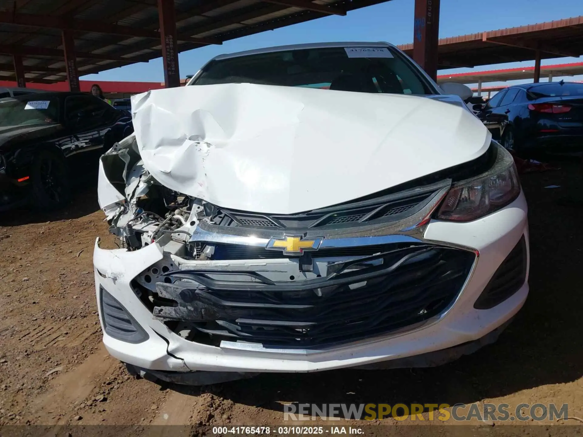 12 Photograph of a damaged car 1G1BC5SM8K7147845 CHEVROLET CRUZE 2019