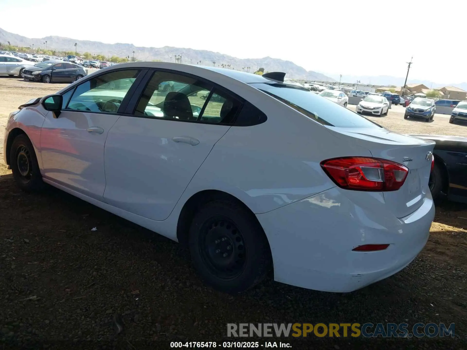 3 Photograph of a damaged car 1G1BC5SM8K7147845 CHEVROLET CRUZE 2019