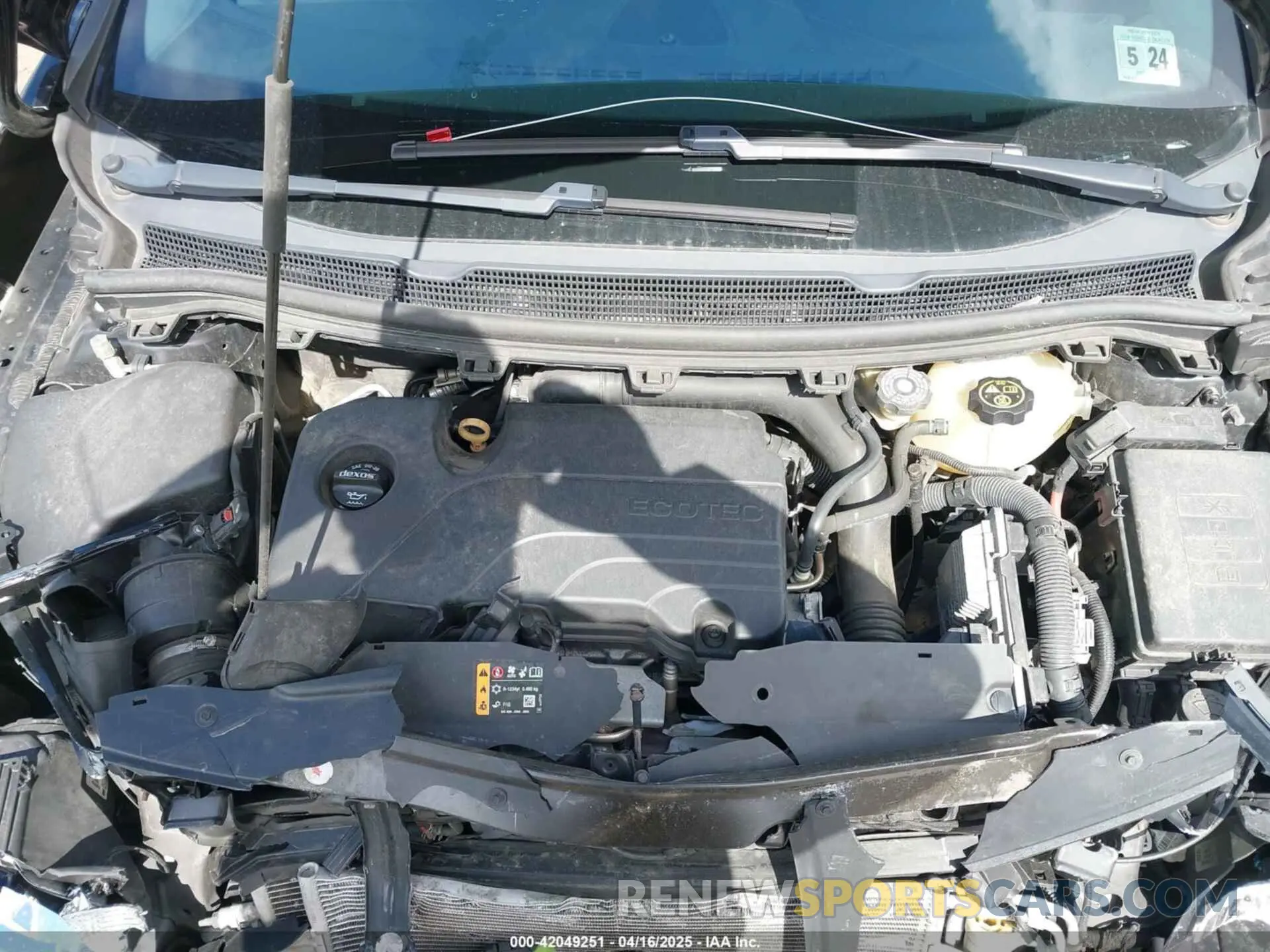 10 Photograph of a damaged car 1G1BC5SM8K7151216 CHEVROLET CRUZE 2019