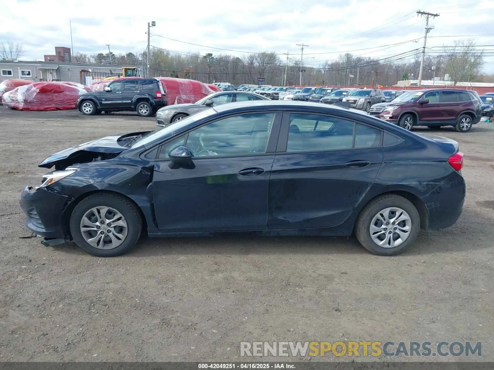 14 Photograph of a damaged car 1G1BC5SM8K7151216 CHEVROLET CRUZE 2019