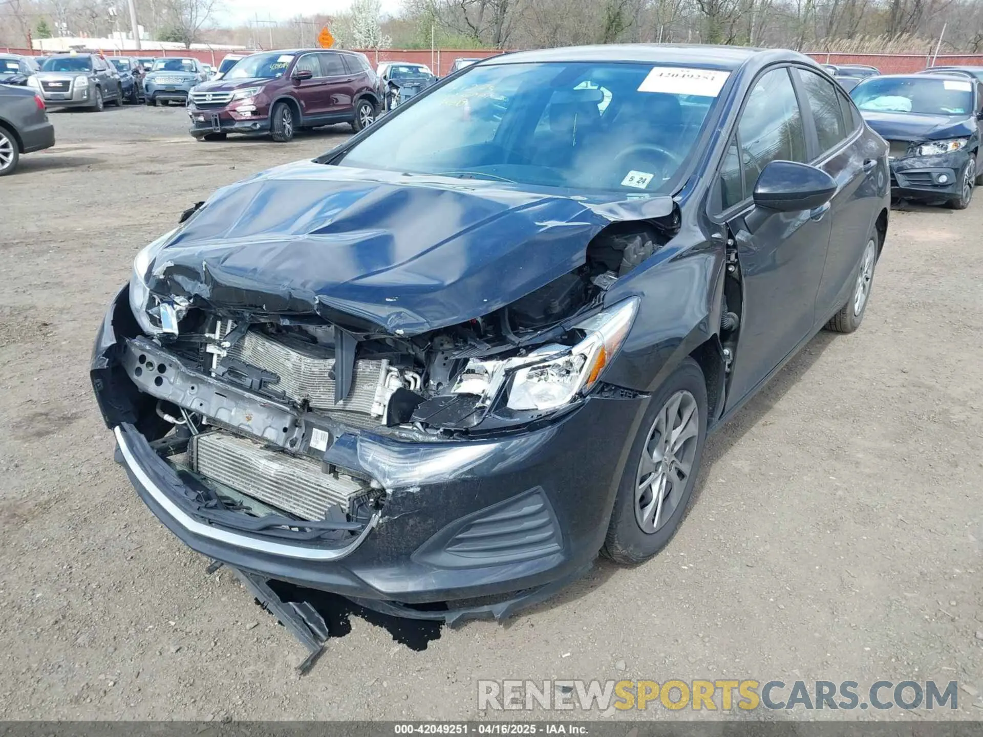 6 Photograph of a damaged car 1G1BC5SM8K7151216 CHEVROLET CRUZE 2019