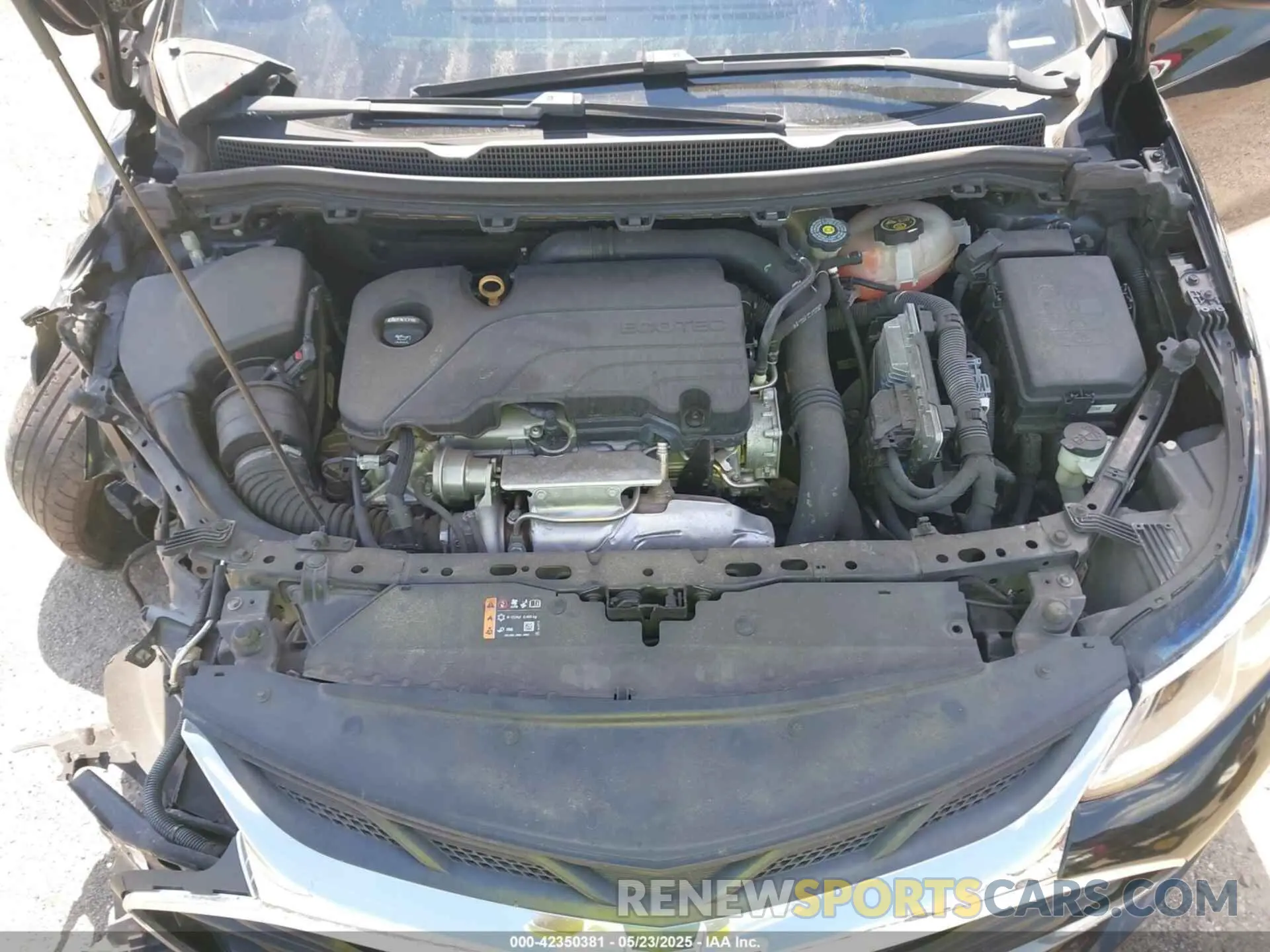 10 Photograph of a damaged car 1G1BC5SM9K7128611 CHEVROLET CRUZE 2019