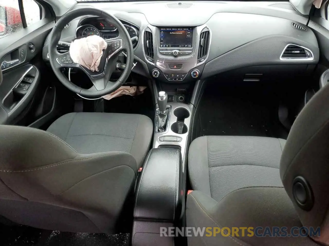 8 Photograph of a damaged car 1G1BC5SM9K7142153 CHEVROLET CRUZE 2019