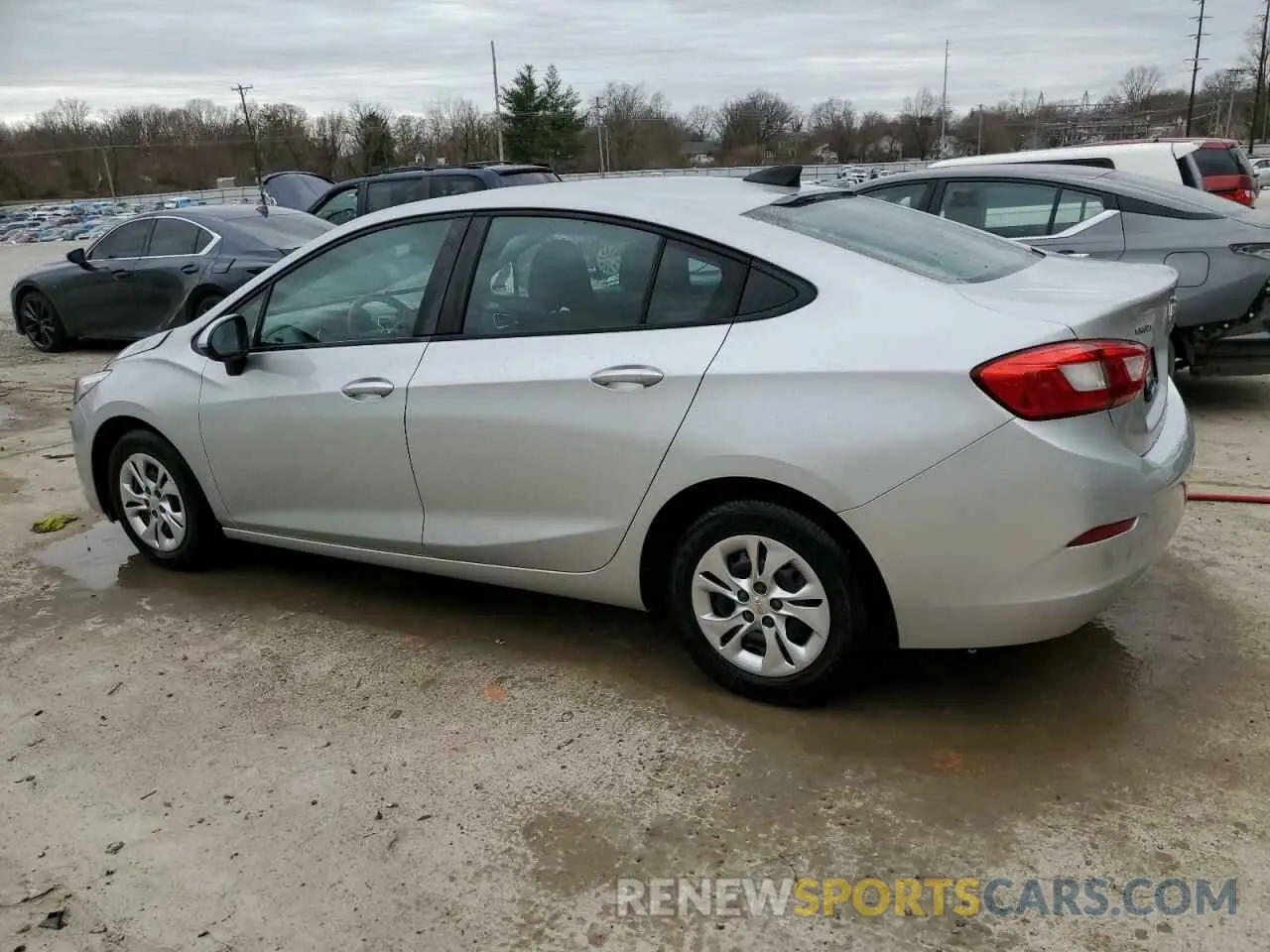2 Photograph of a damaged car 1G1BC5SM9K7145554 CHEVROLET CRUZE 2019