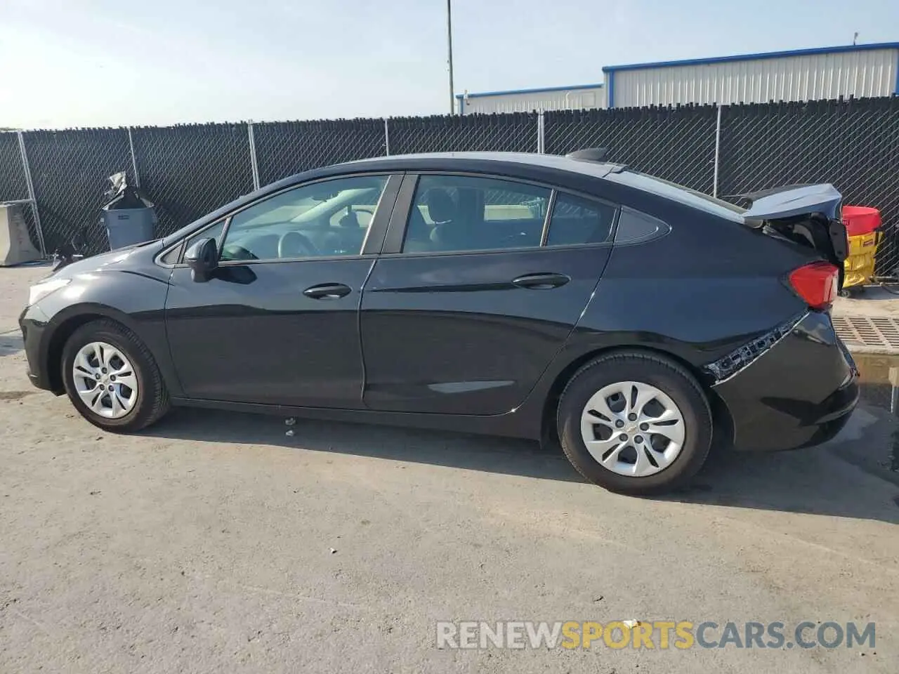 2 Photograph of a damaged car 1G1BC5SMXK7119934 CHEVROLET CRUZE 2019