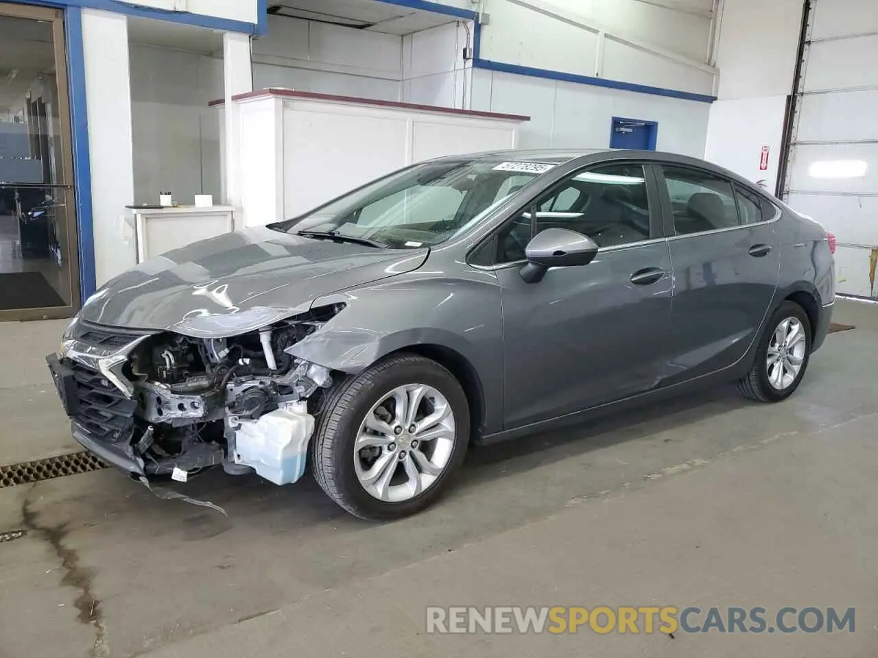 1 Photograph of a damaged car 1G1BE5SM0K7124215 CHEVROLET CRUZE 2019