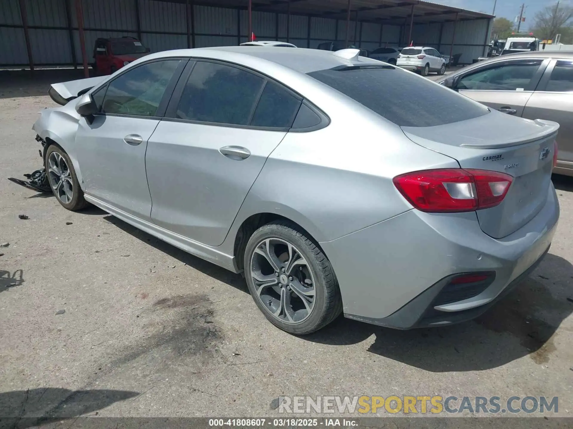 3 Photograph of a damaged car 1G1BE5SM0K7129320 CHEVROLET CRUZE 2019