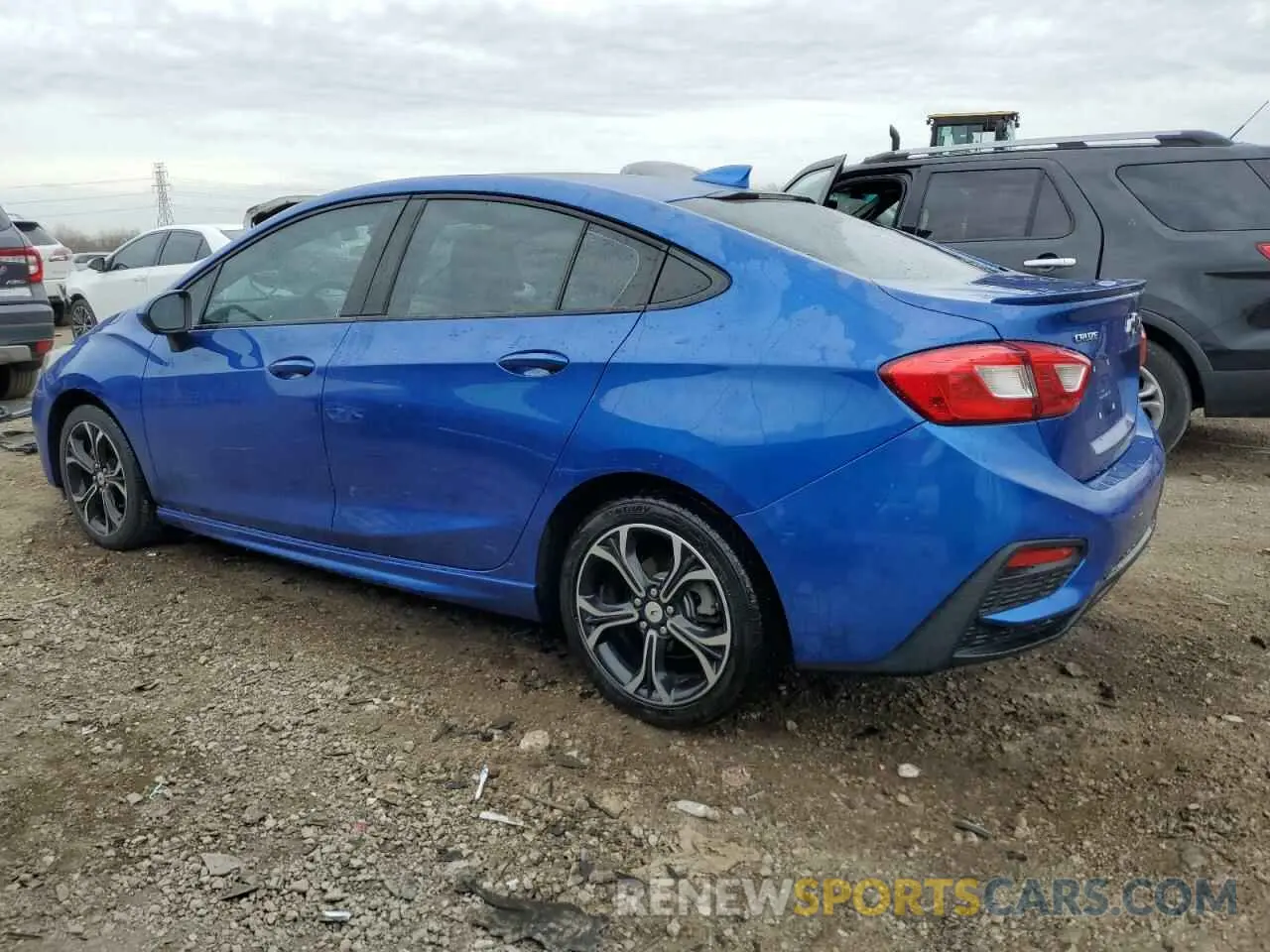 2 Photograph of a damaged car 1G1BE5SM0K7137000 CHEVROLET CRUZE 2019