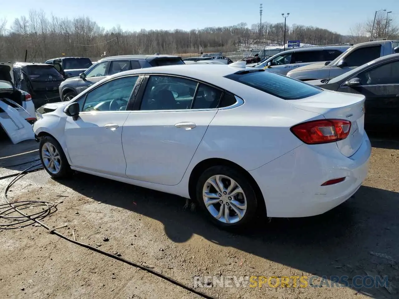 2 Photograph of a damaged car 1G1BE5SM0K7147123 CHEVROLET CRUZE 2019