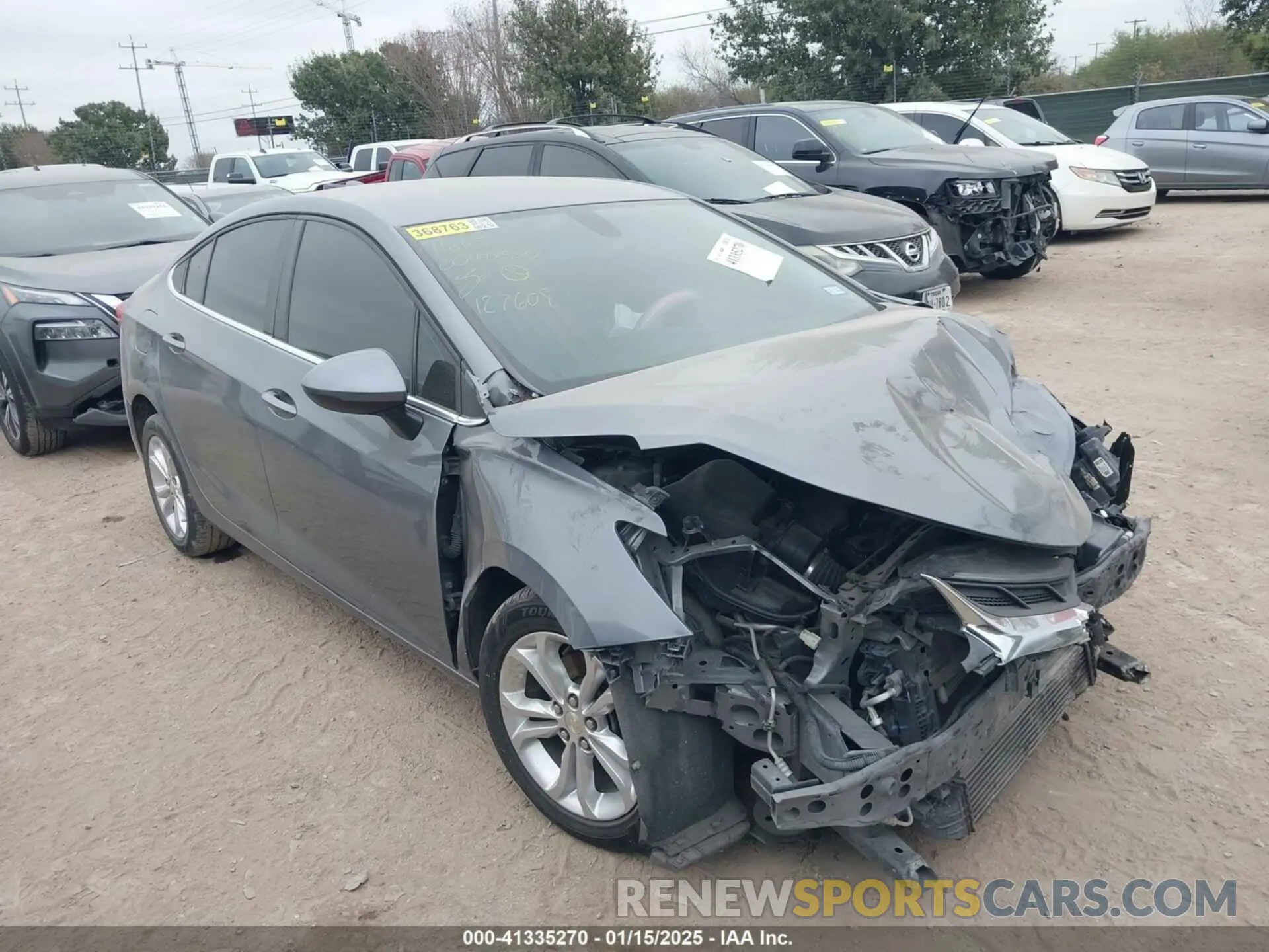 1 Photograph of a damaged car 1G1BE5SM1K7127608 CHEVROLET CRUZE 2019