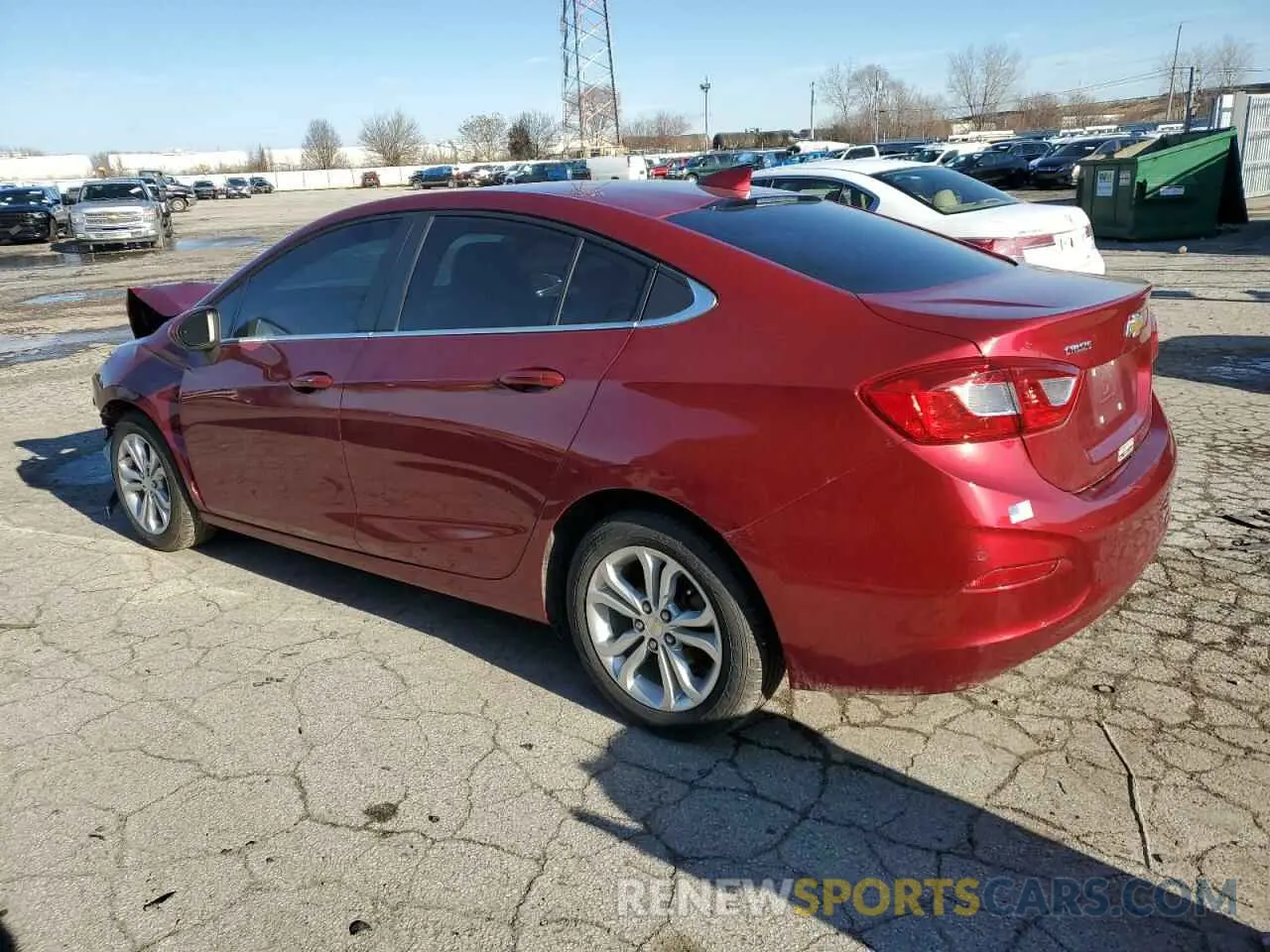 2 Photograph of a damaged car 1G1BE5SM1K7139788 CHEVROLET CRUZE 2019