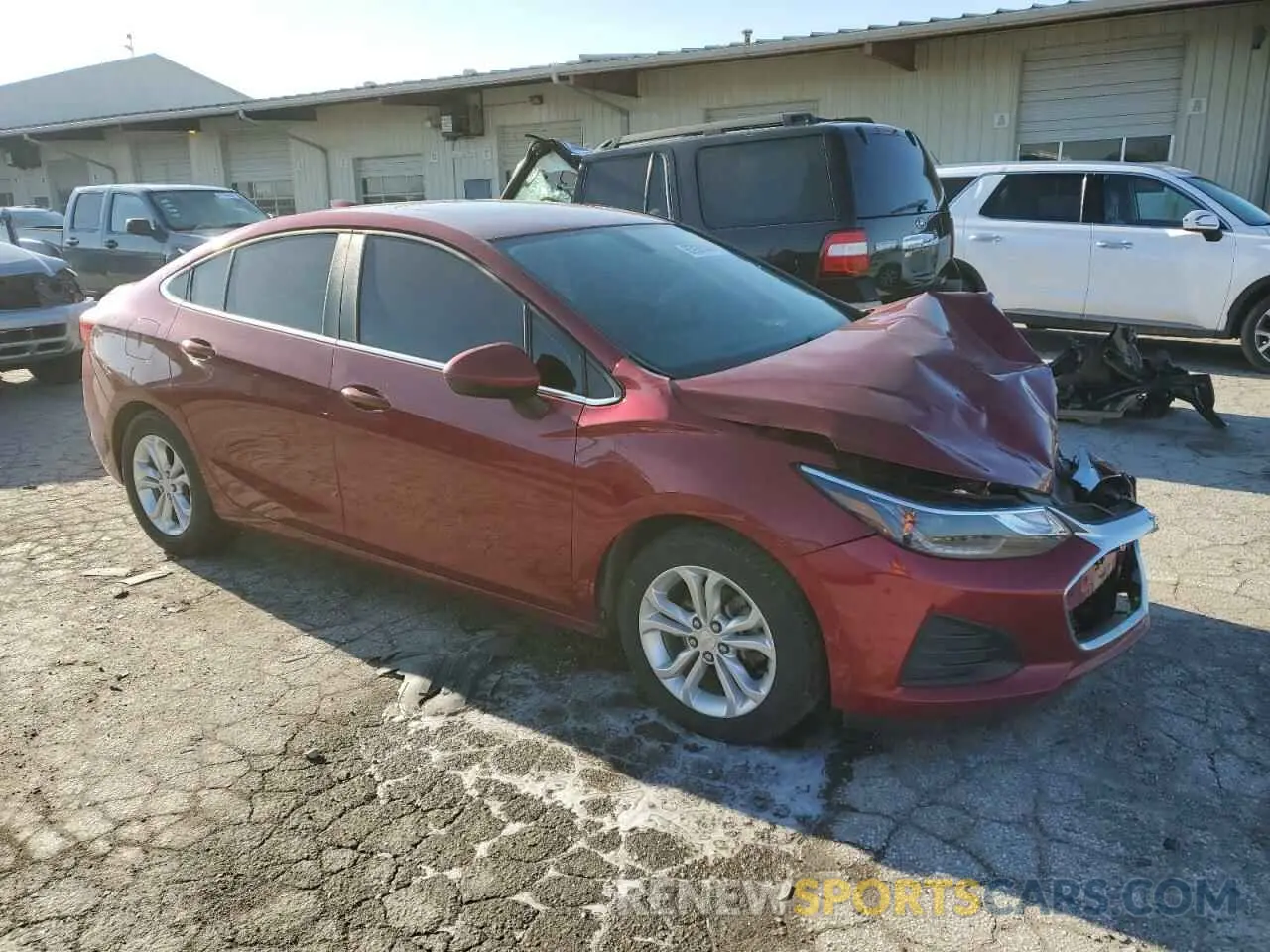 4 Photograph of a damaged car 1G1BE5SM1K7139788 CHEVROLET CRUZE 2019