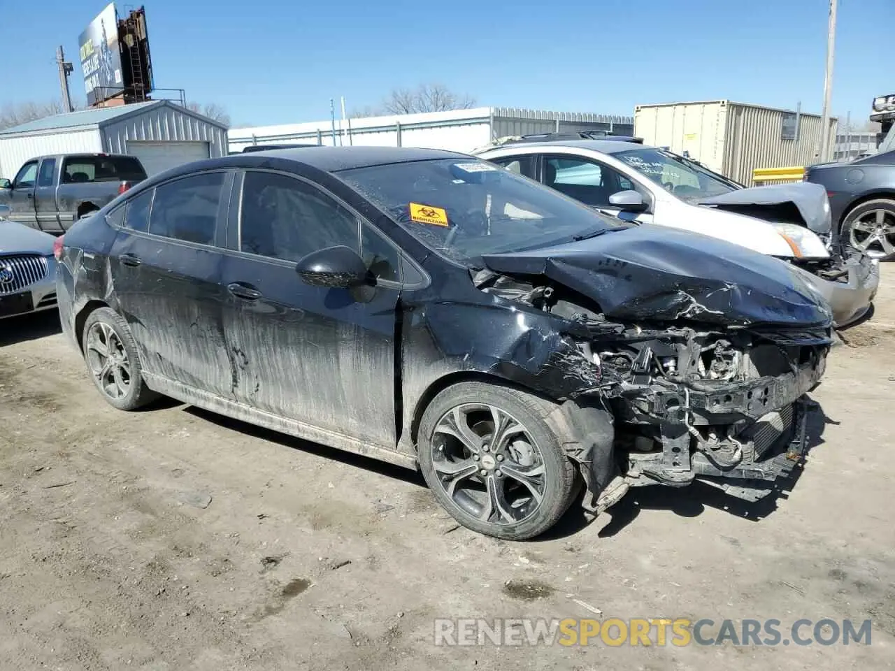 4 Photograph of a damaged car 1G1BE5SM1K7140732 CHEVROLET CRUZE 2019