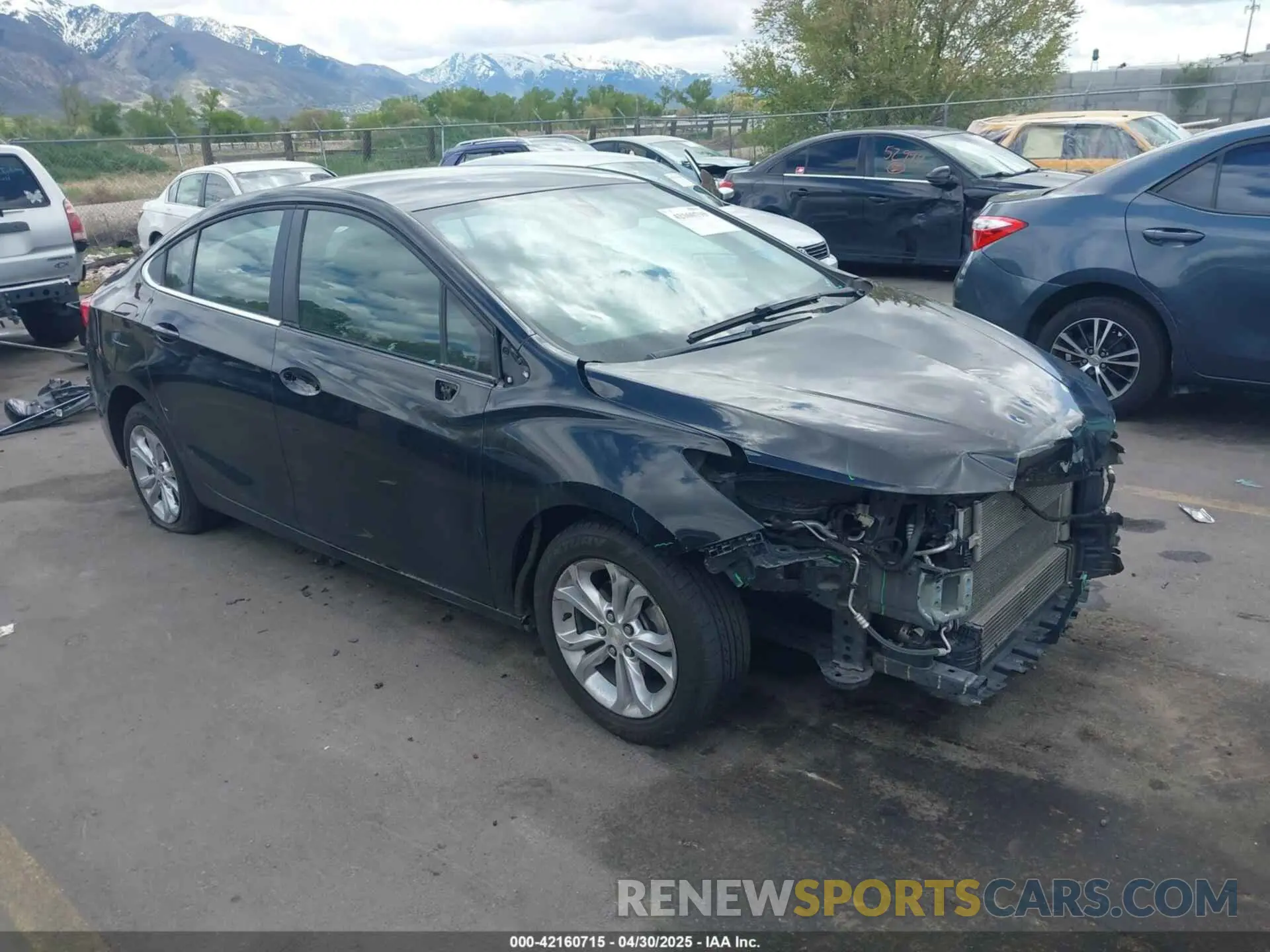 1 Photograph of a damaged car 1G1BE5SM1K7141234 CHEVROLET CRUZE 2019