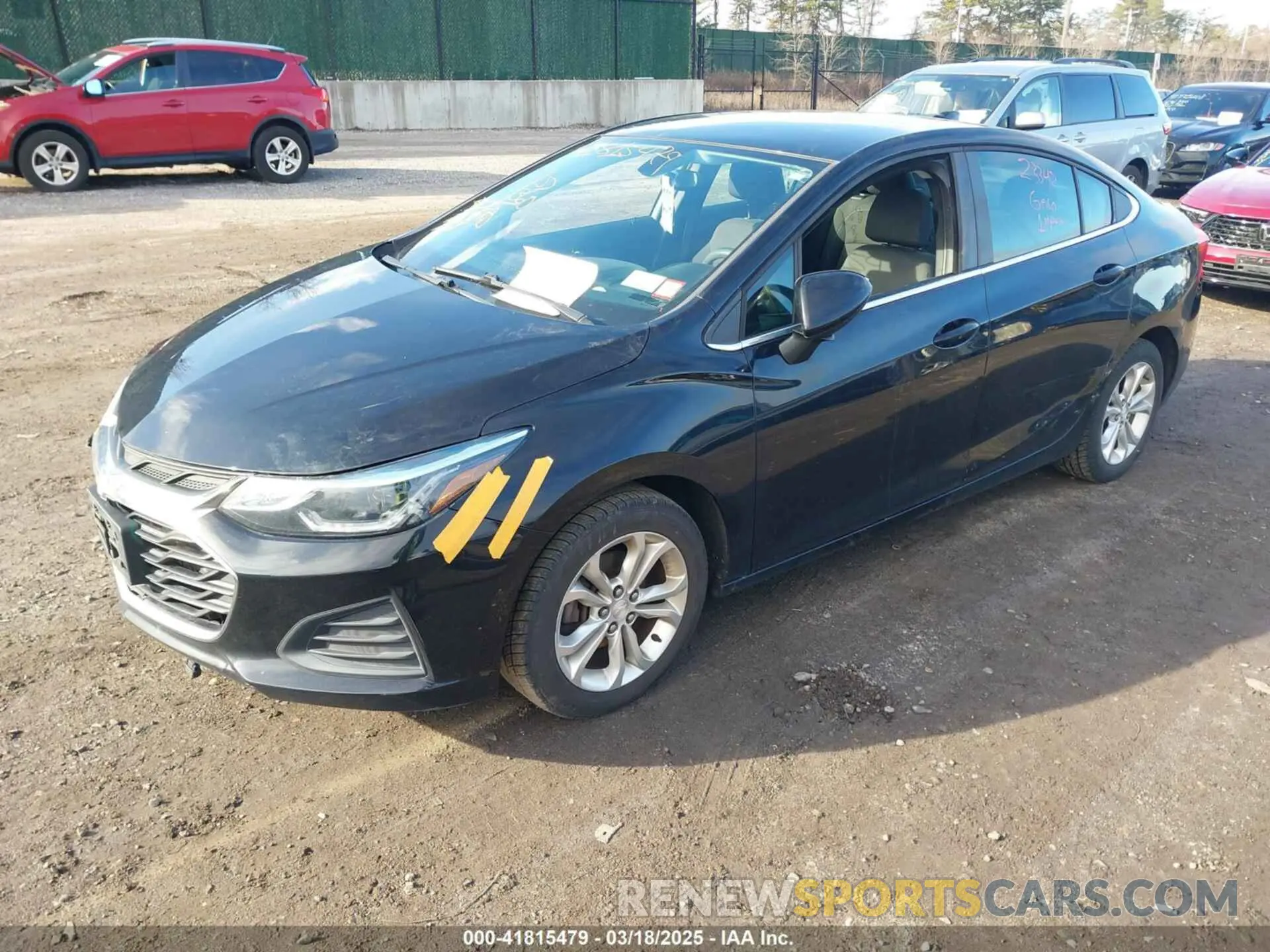 2 Photograph of a damaged car 1G1BE5SM1K7144621 CHEVROLET CRUZE 2019