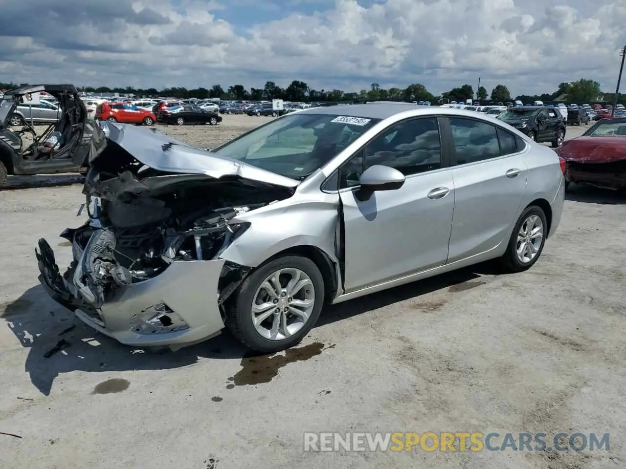1 Photograph of a damaged car 1G1BE5SM2K7117279 CHEVROLET CRUZE 2019