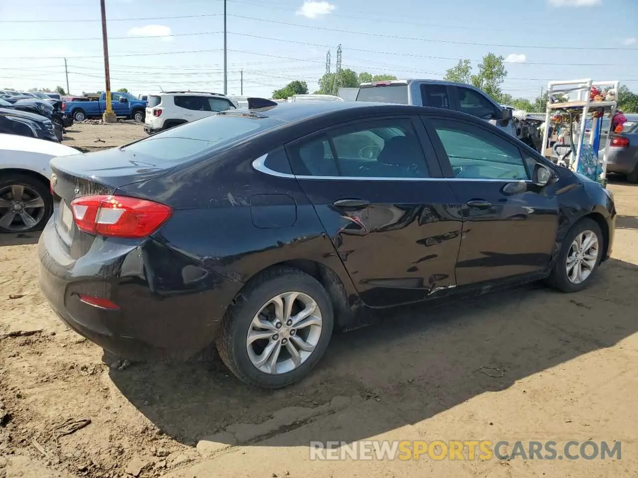 3 Photograph of a damaged car 1G1BE5SM2K7118903 CHEVROLET CRUZE 2019