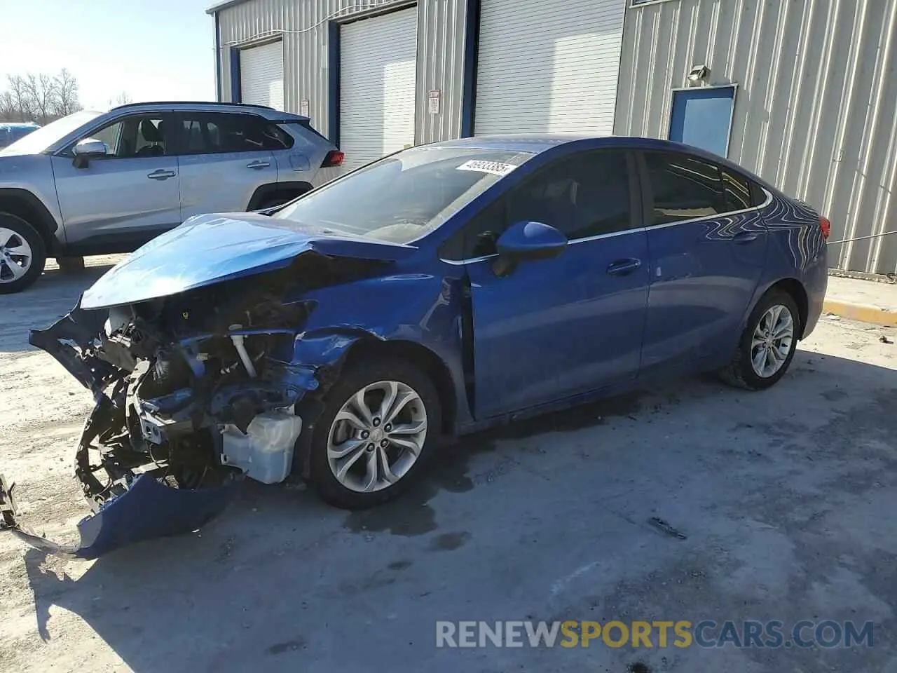 1 Photograph of a damaged car 1G1BE5SM2K7126080 CHEVROLET CRUZE 2019