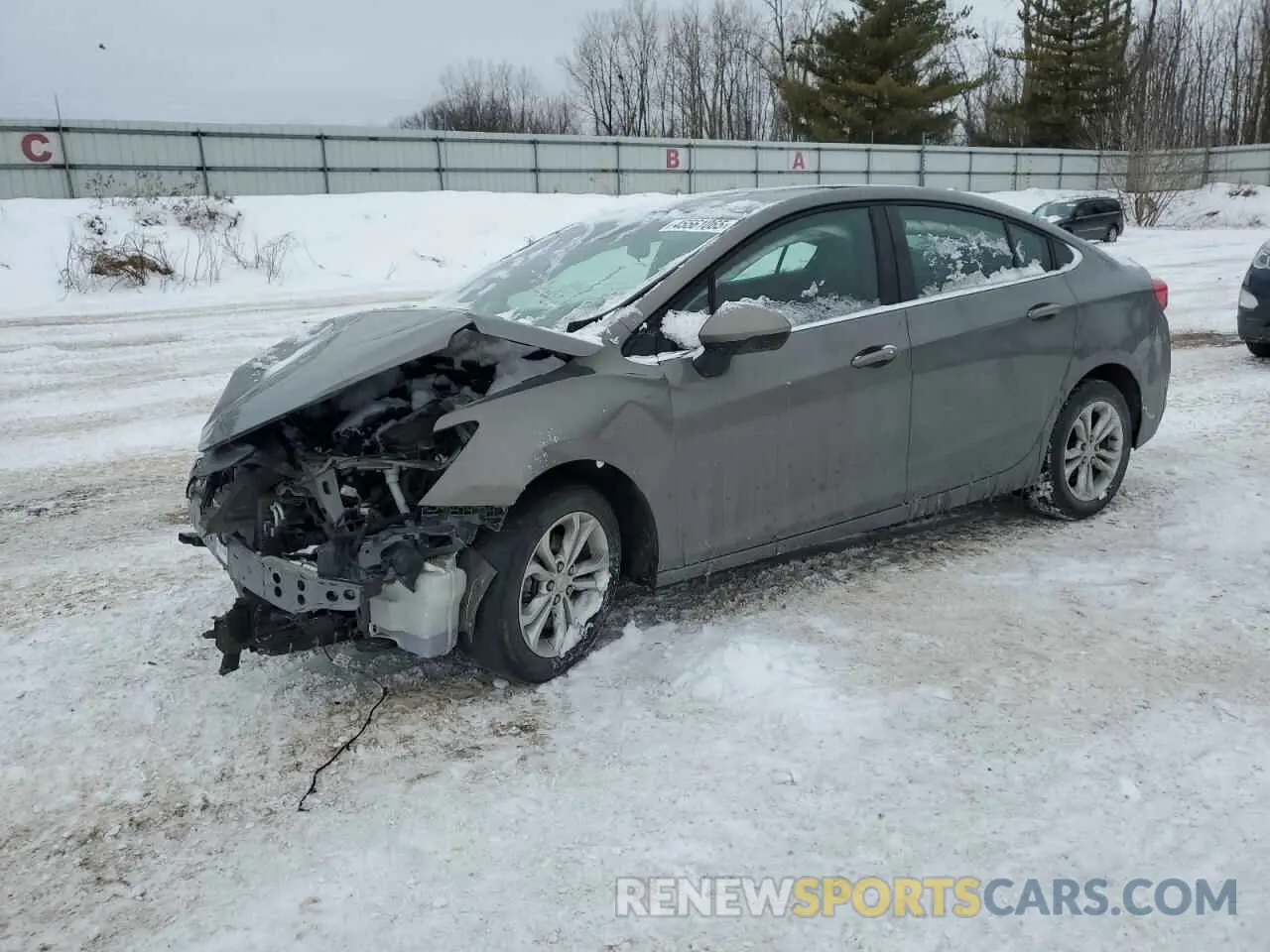 1 Photograph of a damaged car 1G1BE5SM2K7133725 CHEVROLET CRUZE 2019