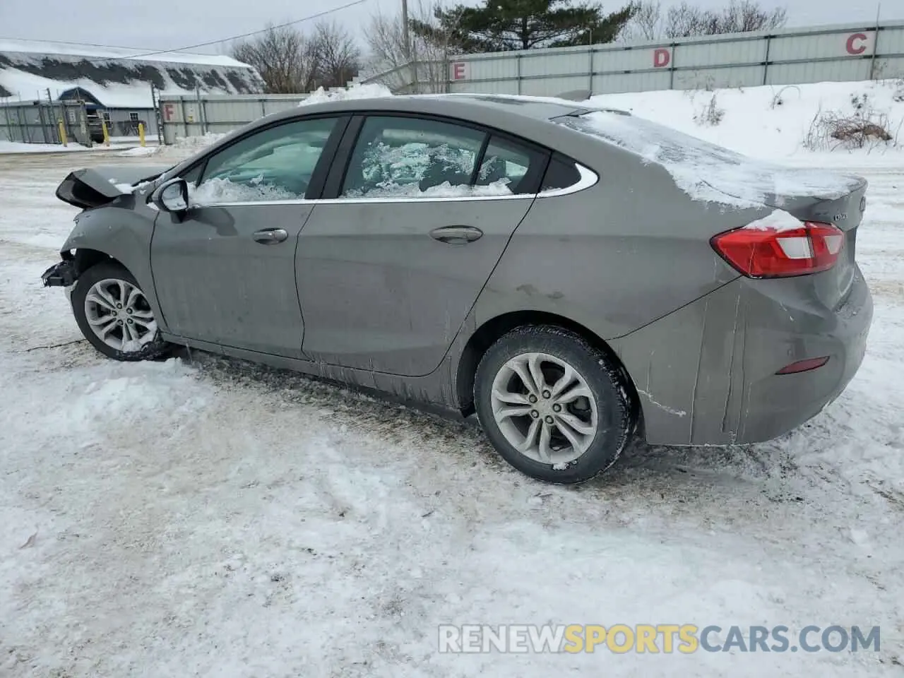 2 Photograph of a damaged car 1G1BE5SM2K7133725 CHEVROLET CRUZE 2019