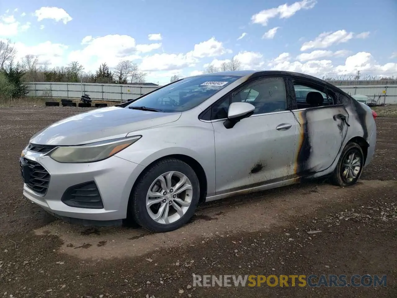 1 Photograph of a damaged car 1G1BE5SM2K7134812 CHEVROLET CRUZE 2019