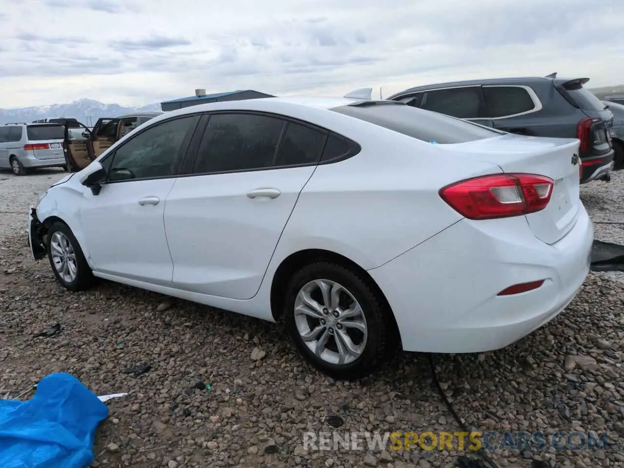 2 Photograph of a damaged car 1G1BE5SM2K7147365 CHEVROLET CRUZE 2019
