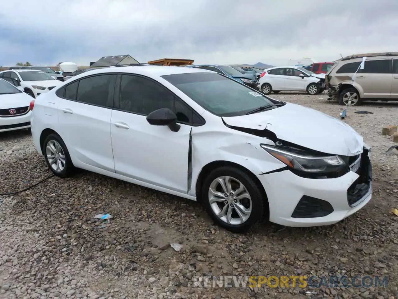 4 Photograph of a damaged car 1G1BE5SM2K7147365 CHEVROLET CRUZE 2019