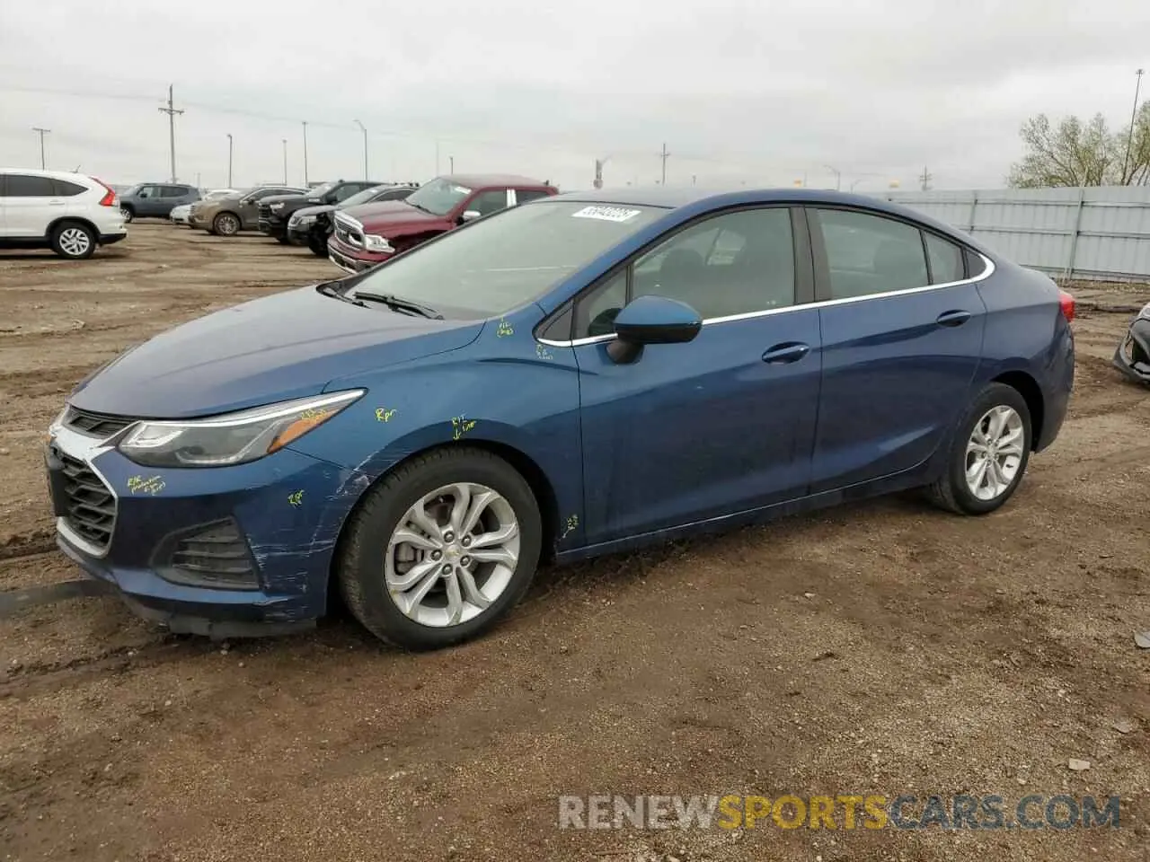 1 Photograph of a damaged car 1G1BE5SM3K7107974 CHEVROLET CRUZE 2019