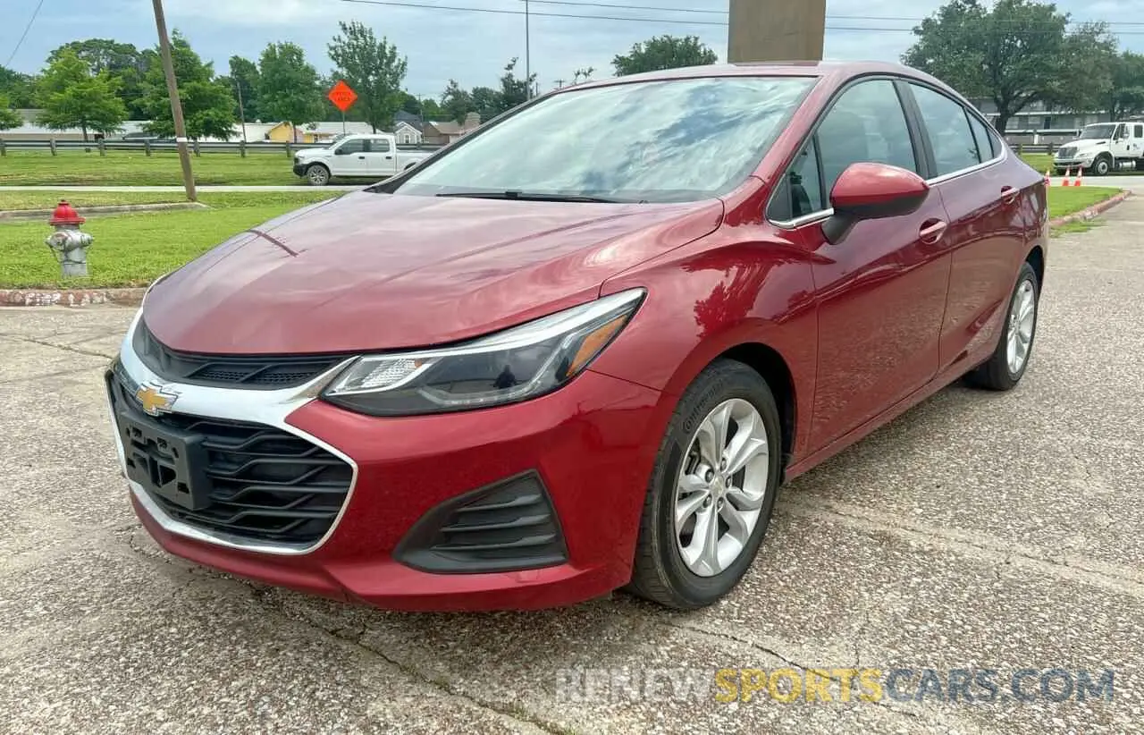 2 Photograph of a damaged car 1G1BE5SM3K7108624 CHEVROLET CRUZE 2019