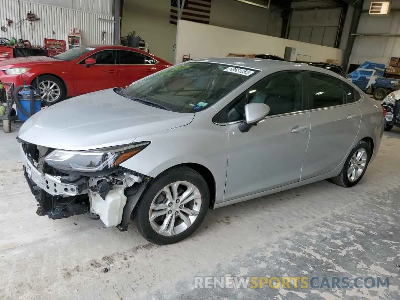 1 Photograph of a damaged car 1G1BE5SM3K7116741 CHEVROLET CRUZE 2019
