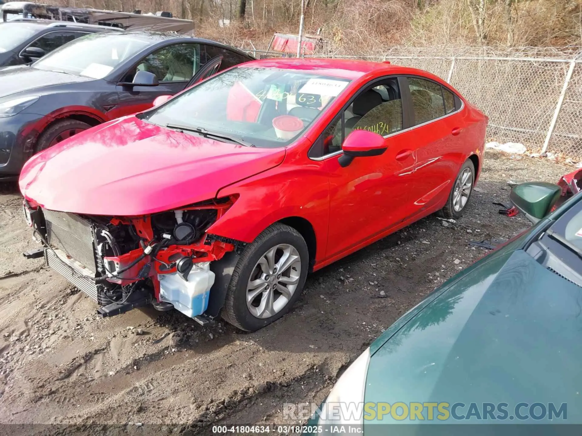 2 Photograph of a damaged car 1G1BE5SM3K7125276 CHEVROLET CRUZE 2019
