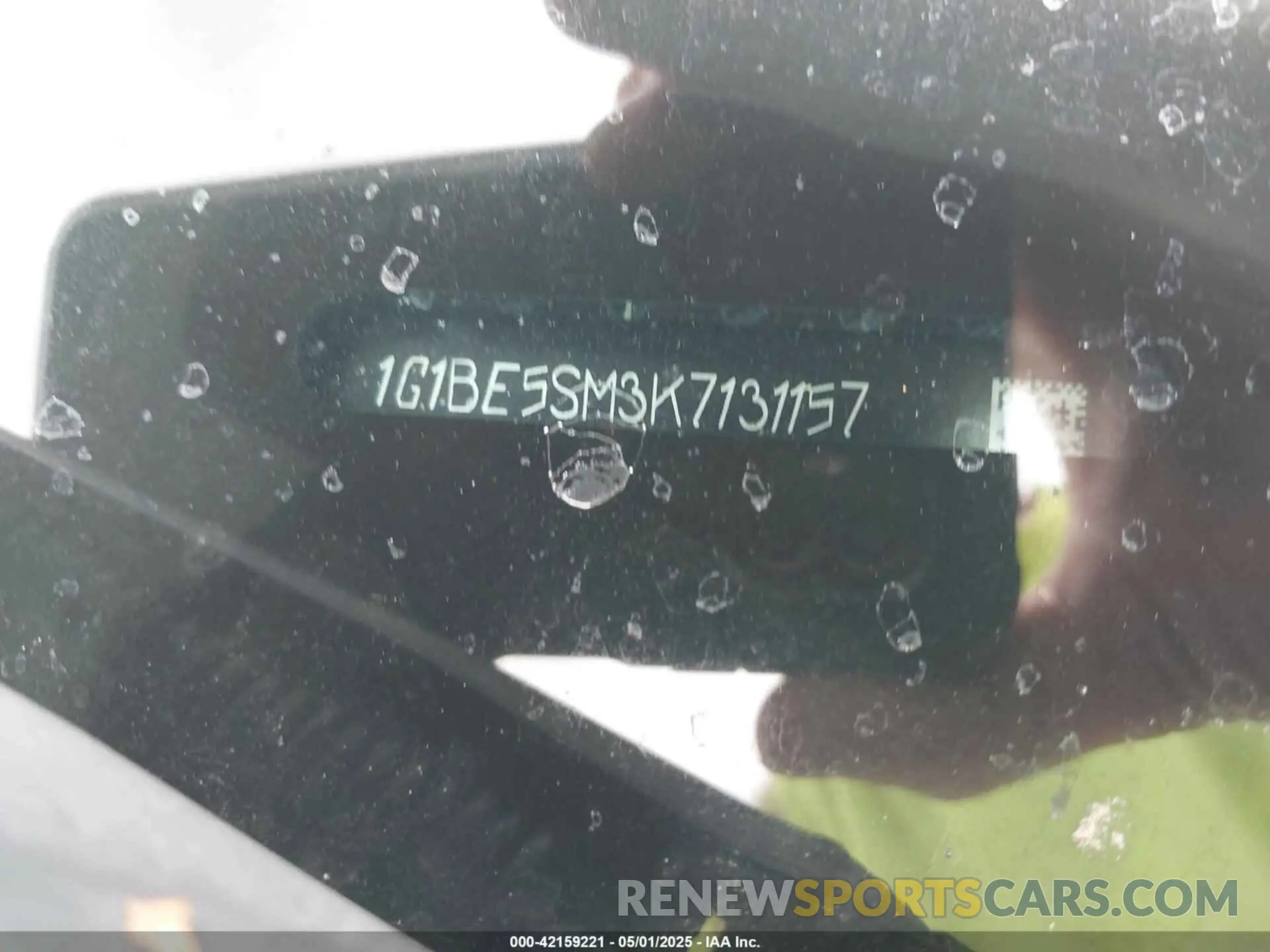 9 Photograph of a damaged car 1G1BE5SM3K7131157 CHEVROLET CRUZE 2019