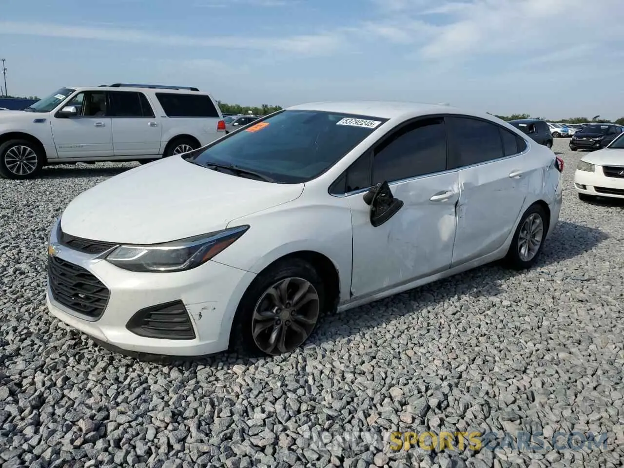 1 Photograph of a damaged car 1G1BE5SM3K7143390 CHEVROLET CRUZE 2019