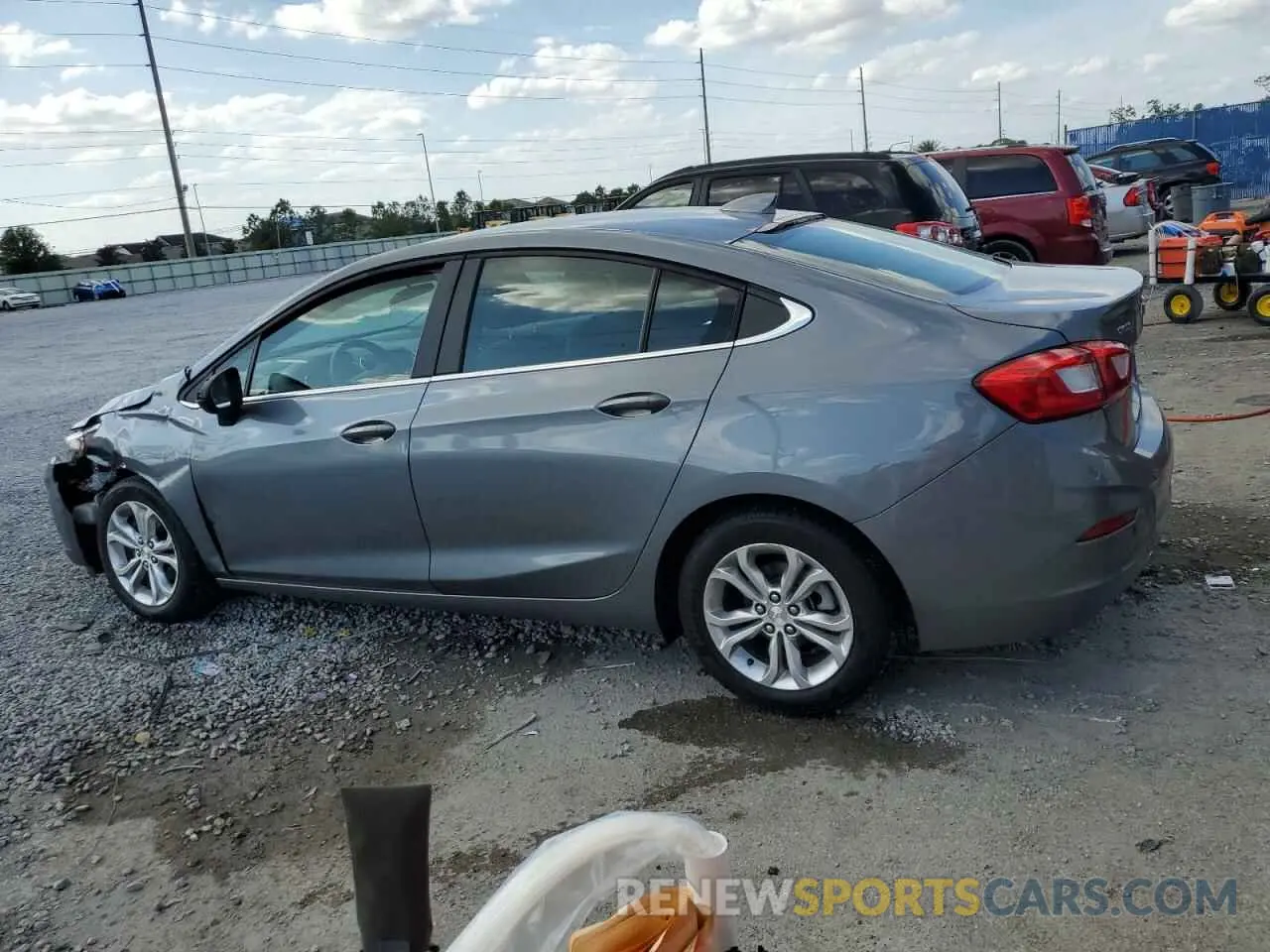 2 Photograph of a damaged car 1G1BE5SM4K7105084 CHEVROLET CRUZE 2019