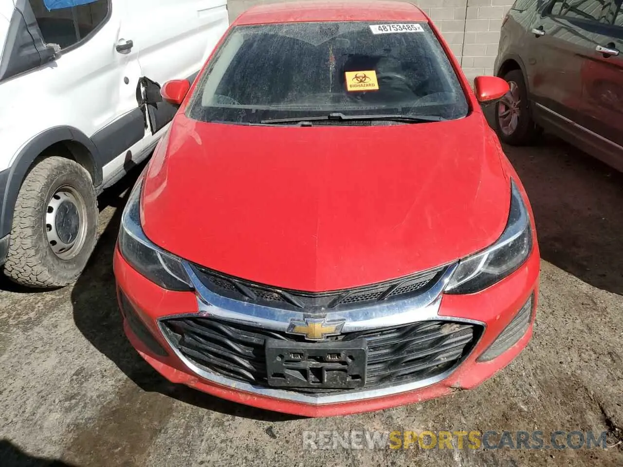 5 Photograph of a damaged car 1G1BE5SM4K7108373 CHEVROLET CRUZE 2019